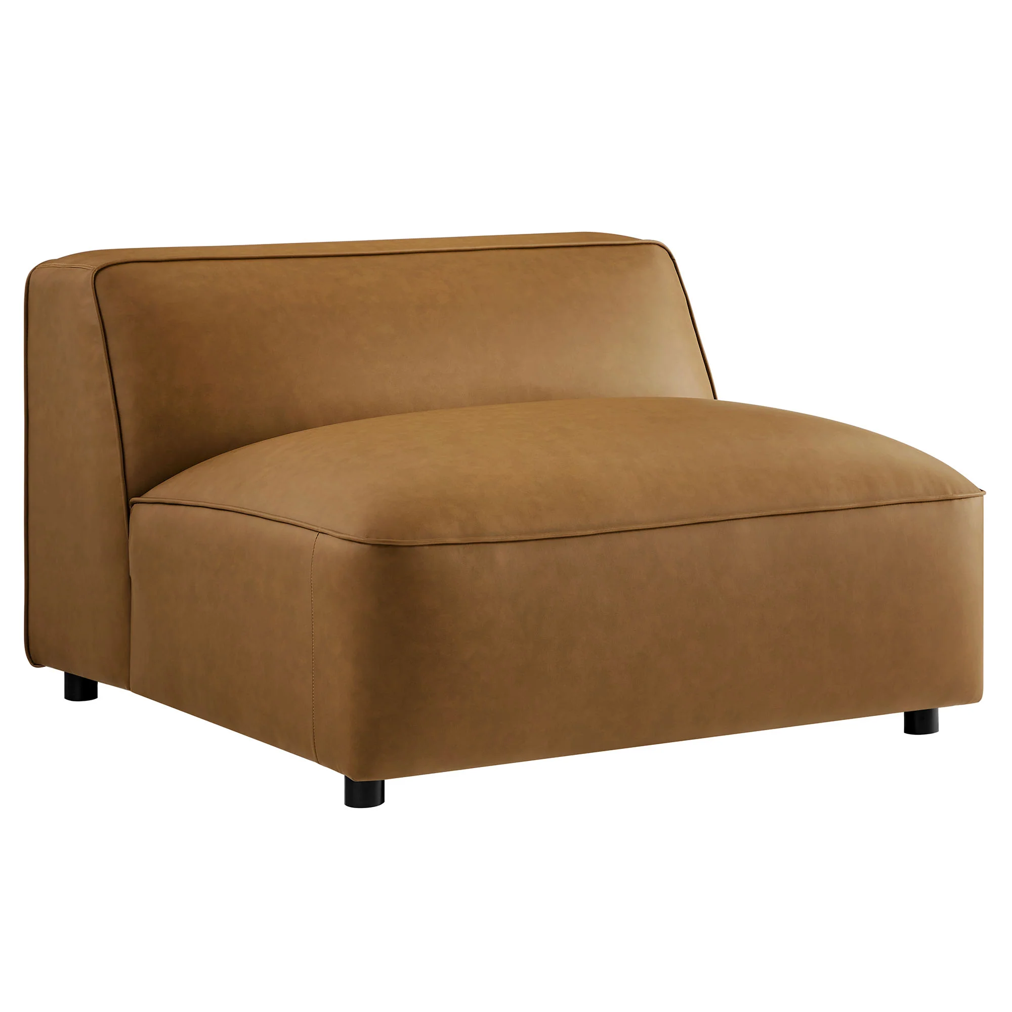 Auren Upholstered Vegan Leather Modular Armless Chair by Modway - Image 2