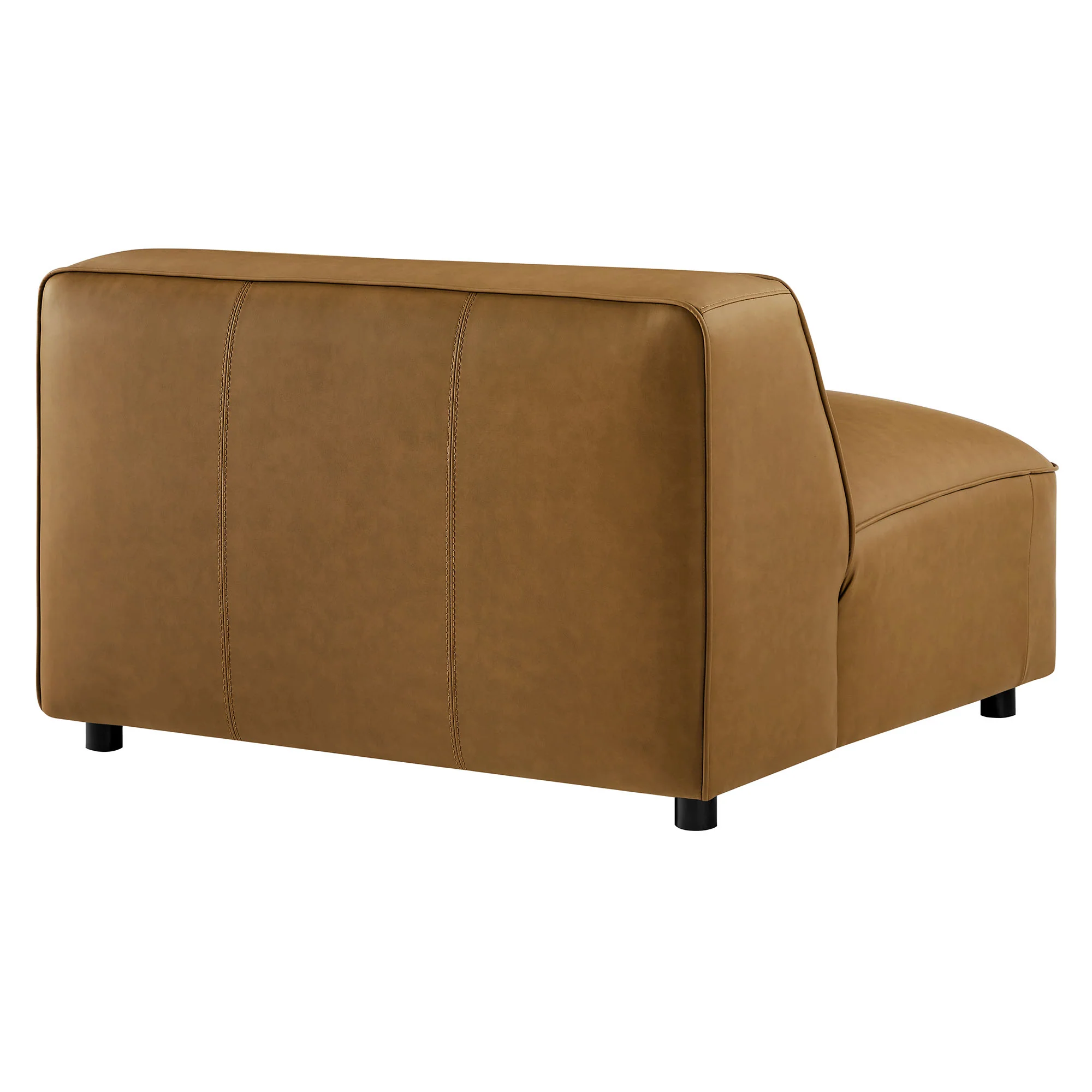 Auren Upholstered Vegan Leather Modular Armless Chair by Modway - Image 4