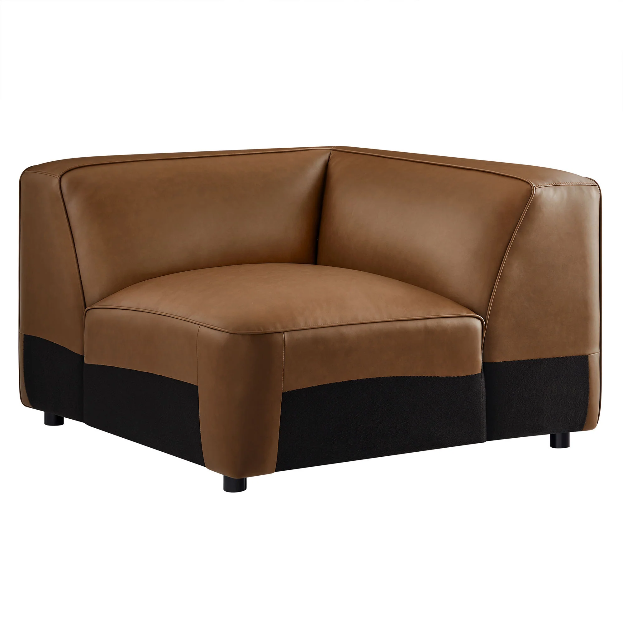 Auren Upholstered Vegan Leather Modular Corner Chair by Modway - Image 11
