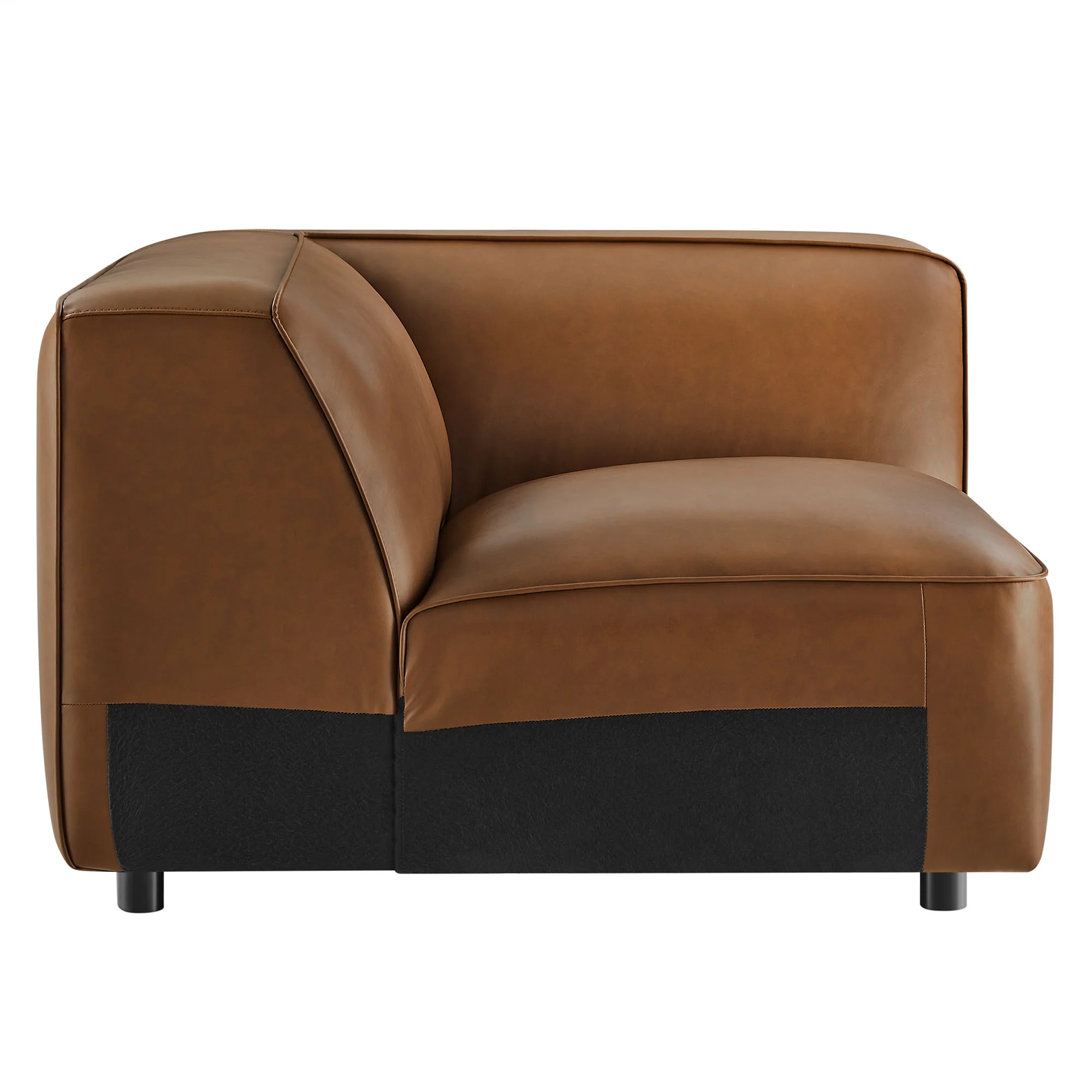 Auren Upholstered Vegan Leather Modular Corner Chair by Modway - Image 12