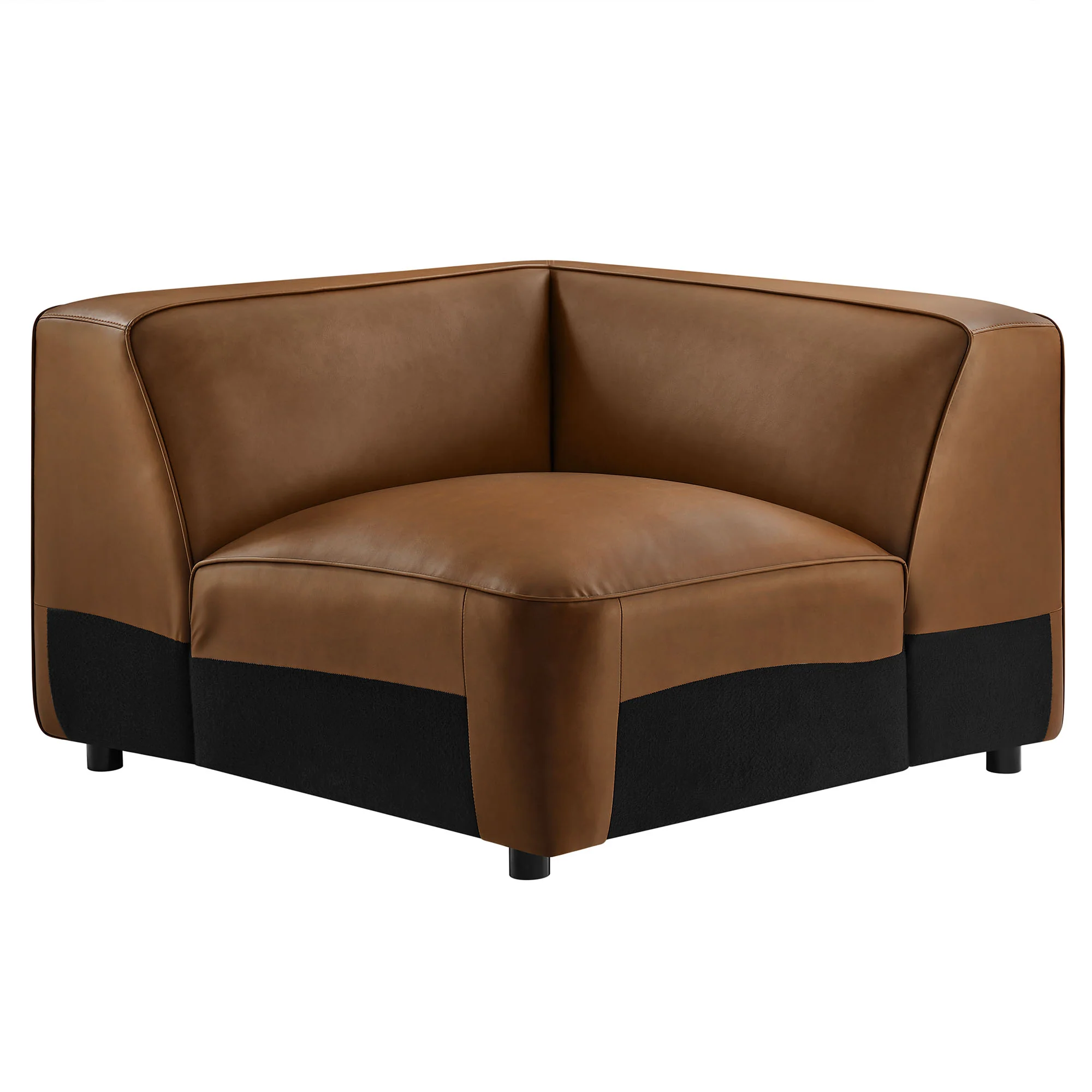 Auren Upholstered Vegan Leather Modular Corner Chair by Modway - Image 14
