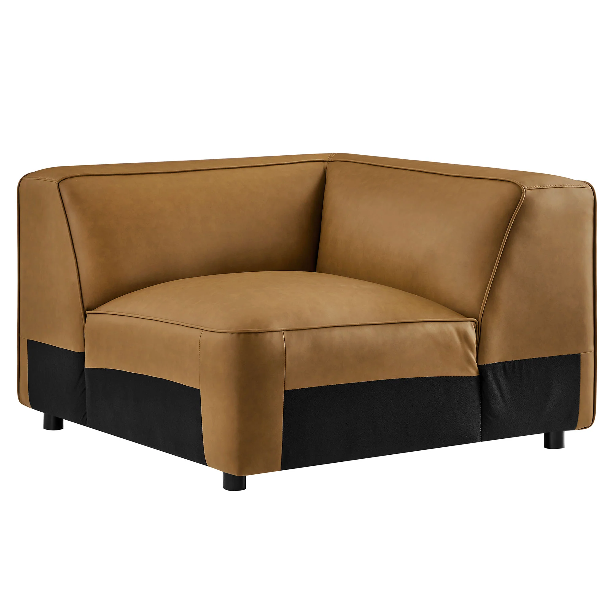 Auren Upholstered Vegan Leather Modular Corner Chair by Modway - Image 2