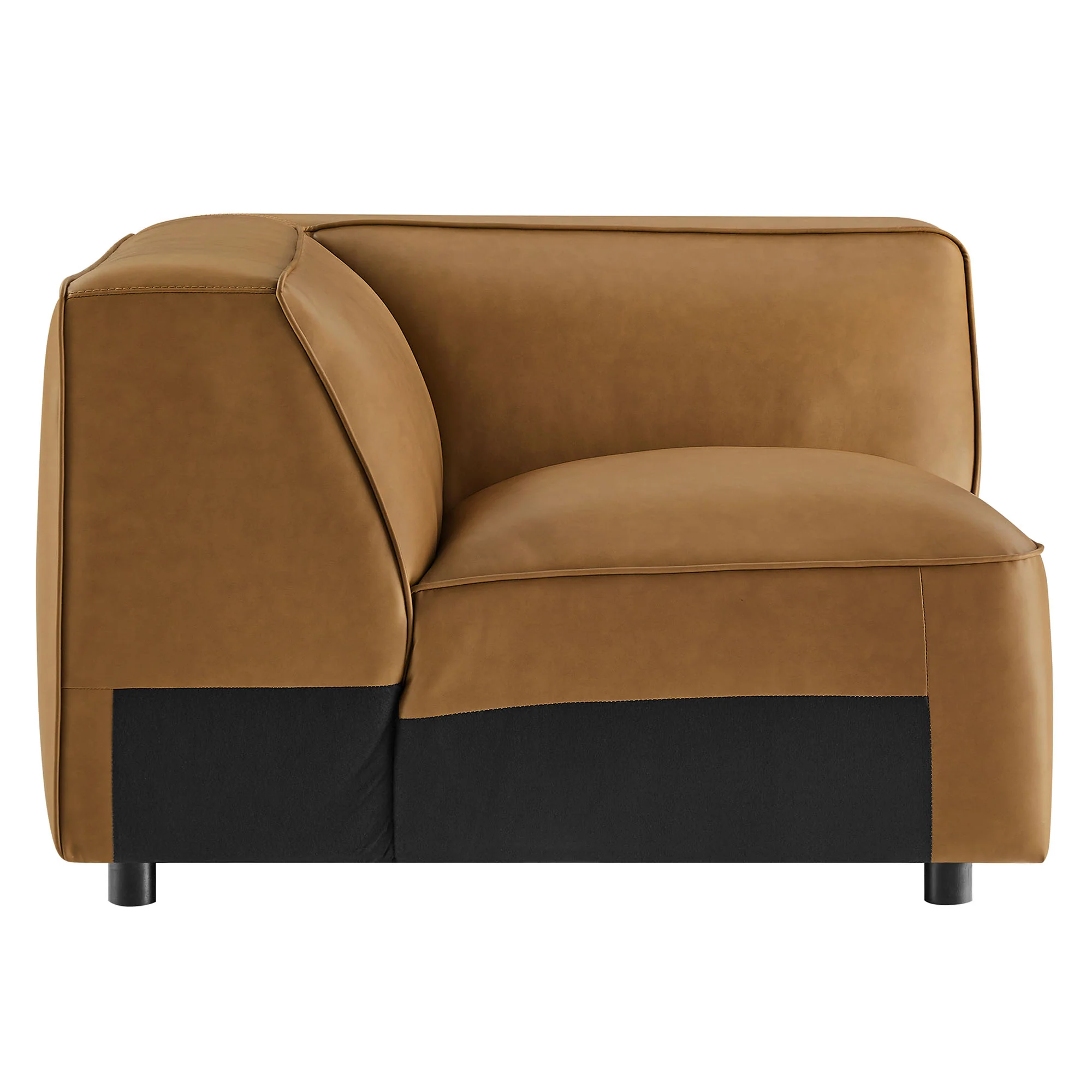 Auren Upholstered Vegan Leather Modular Corner Chair by Modway - Image 3