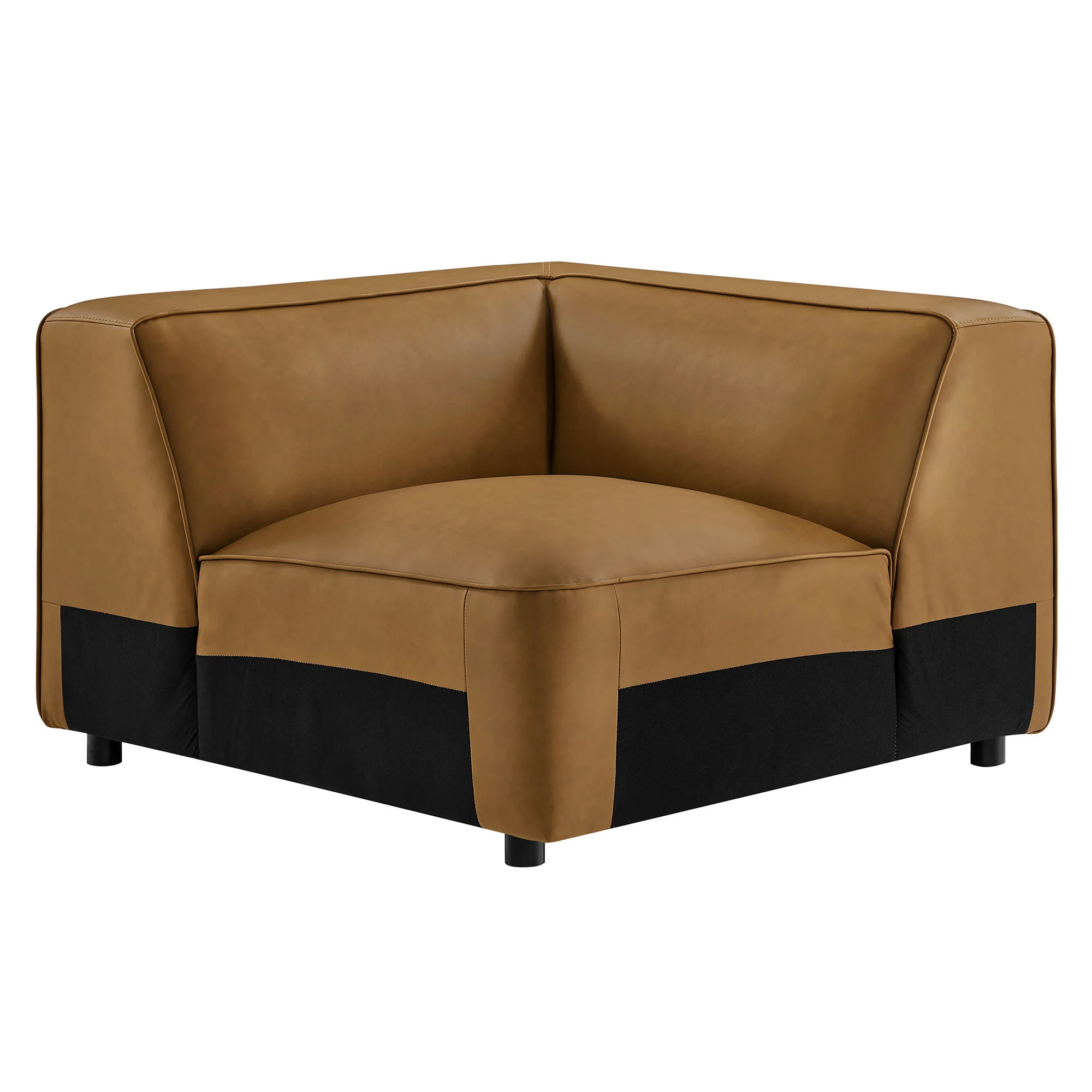 Auren Upholstered Vegan Leather Modular Corner Chair by Modway - Image 5