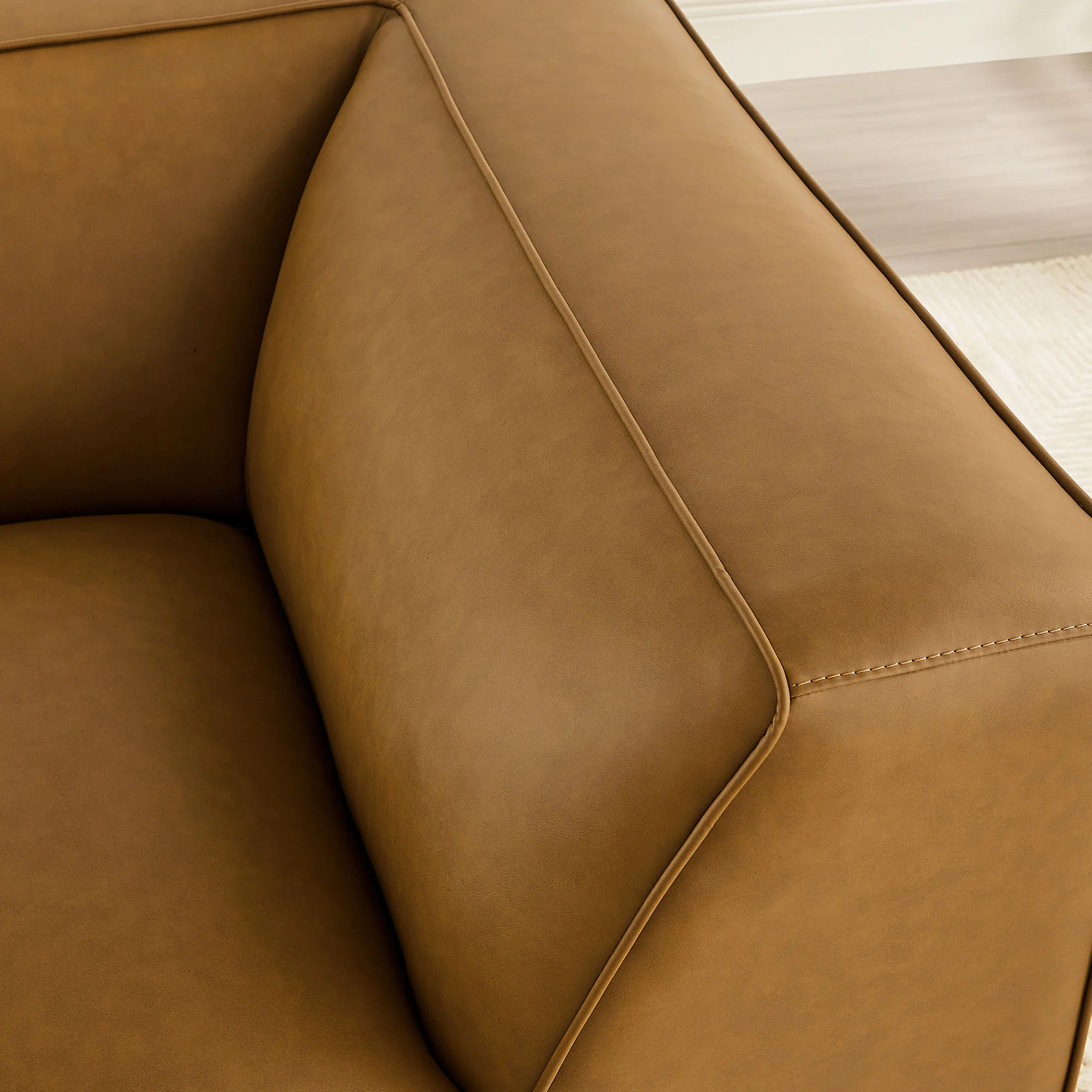 Auren Upholstered Vegan Leather Modular Corner Chair by Modway - Image 8
