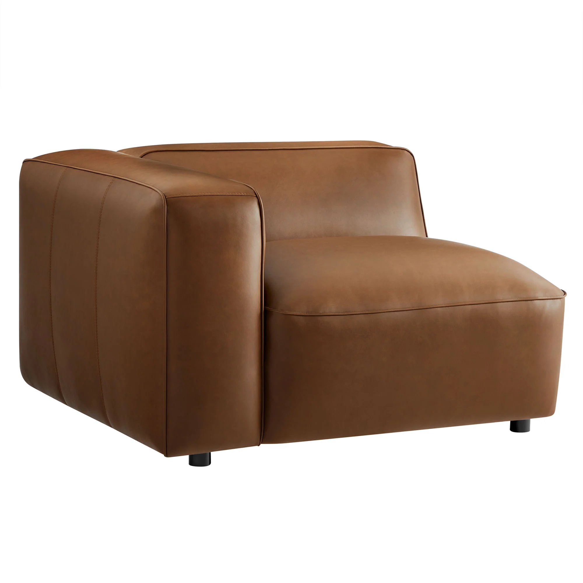 Auren Upholstered Vegan Leather Modular Left Armchair by Modway - Image 11
