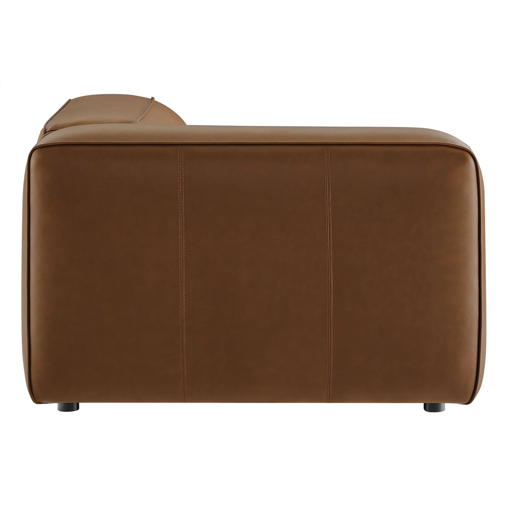 Auren Upholstered Vegan Leather Modular Left Armchair by Modway - Image 12