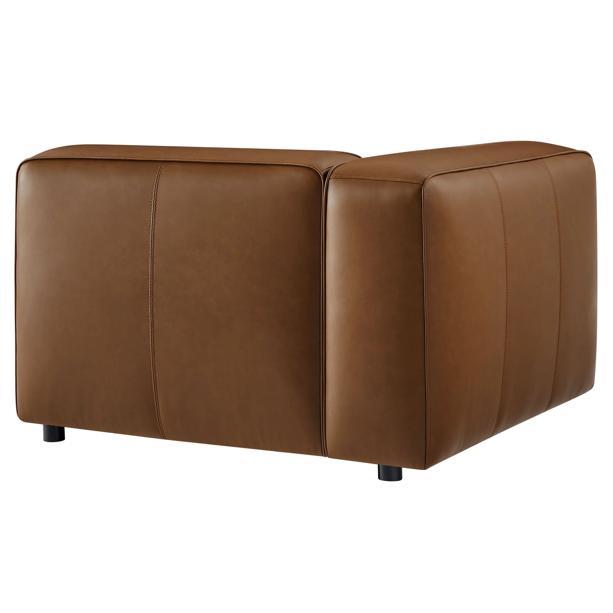 Auren Upholstered Vegan Leather Modular Left Armchair by Modway - Image 13