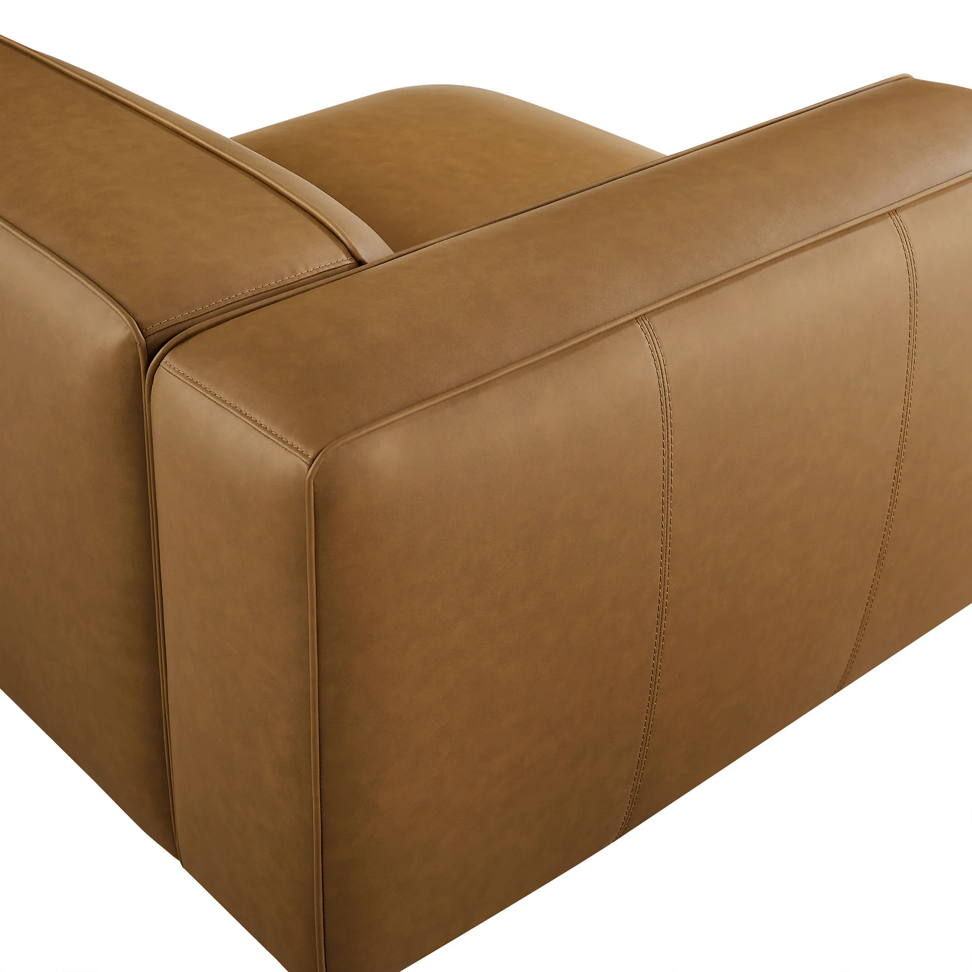 Auren Upholstered Vegan Leather Modular Left Armchair by Modway - Image 6