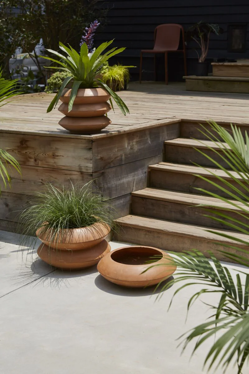 Avana Stacking Planter 15.5"x 5" By Accent Decor - Image 4