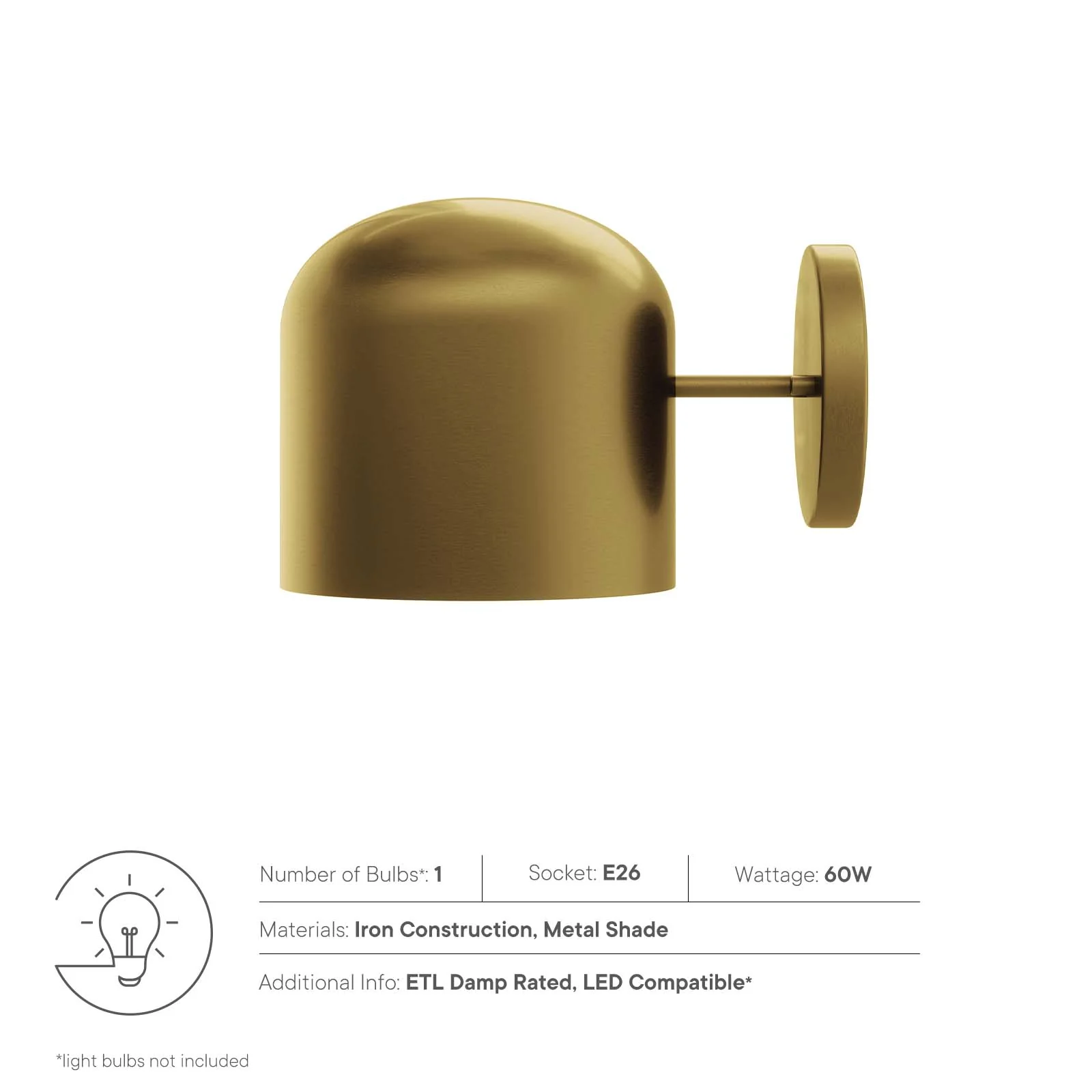 Avenue 1-Light Wall Sconce By Modway - EEI-5662 - Image 7