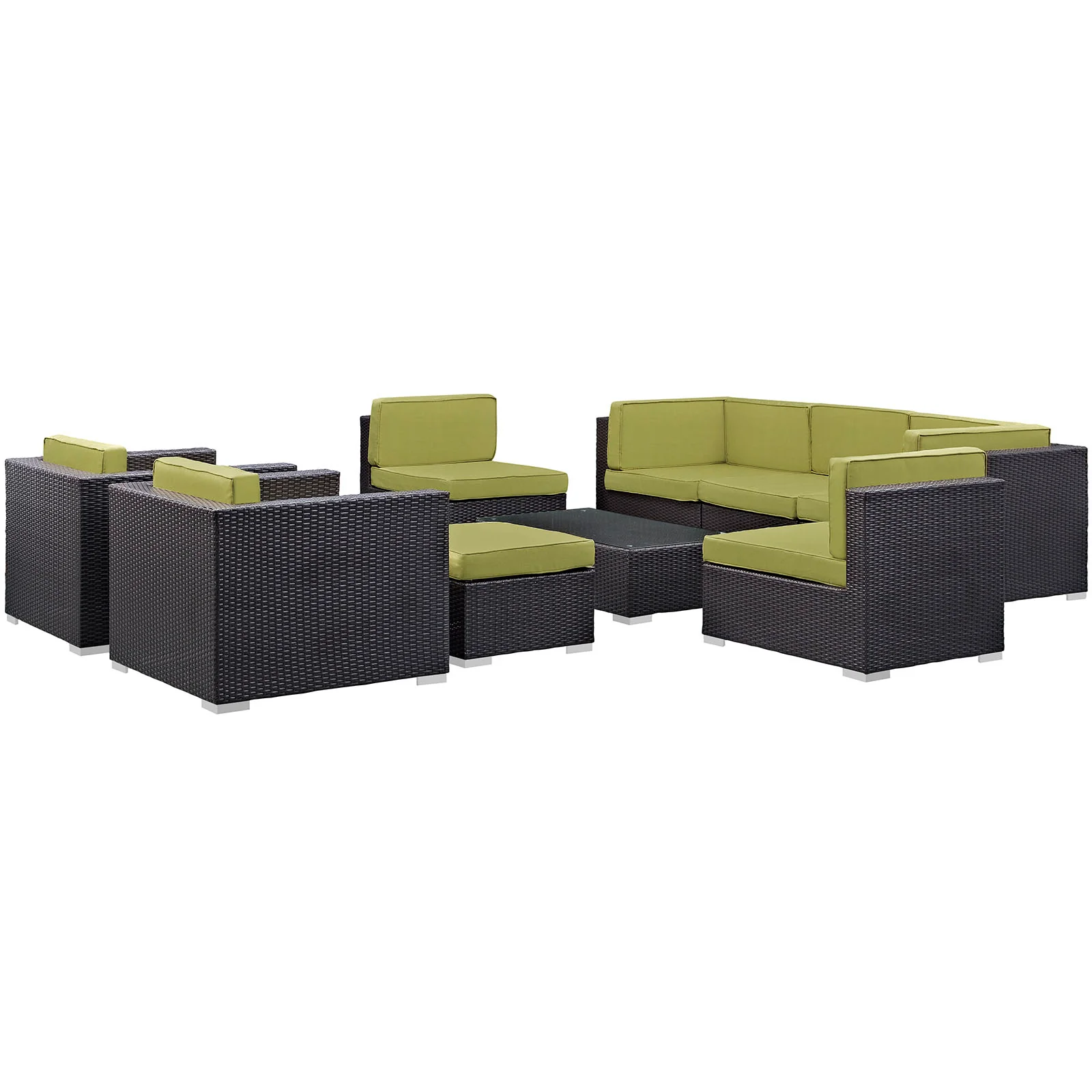 Avia 10 Piece Outdoor Patio Sectional Set By Modway - EEI-826 - Image 12