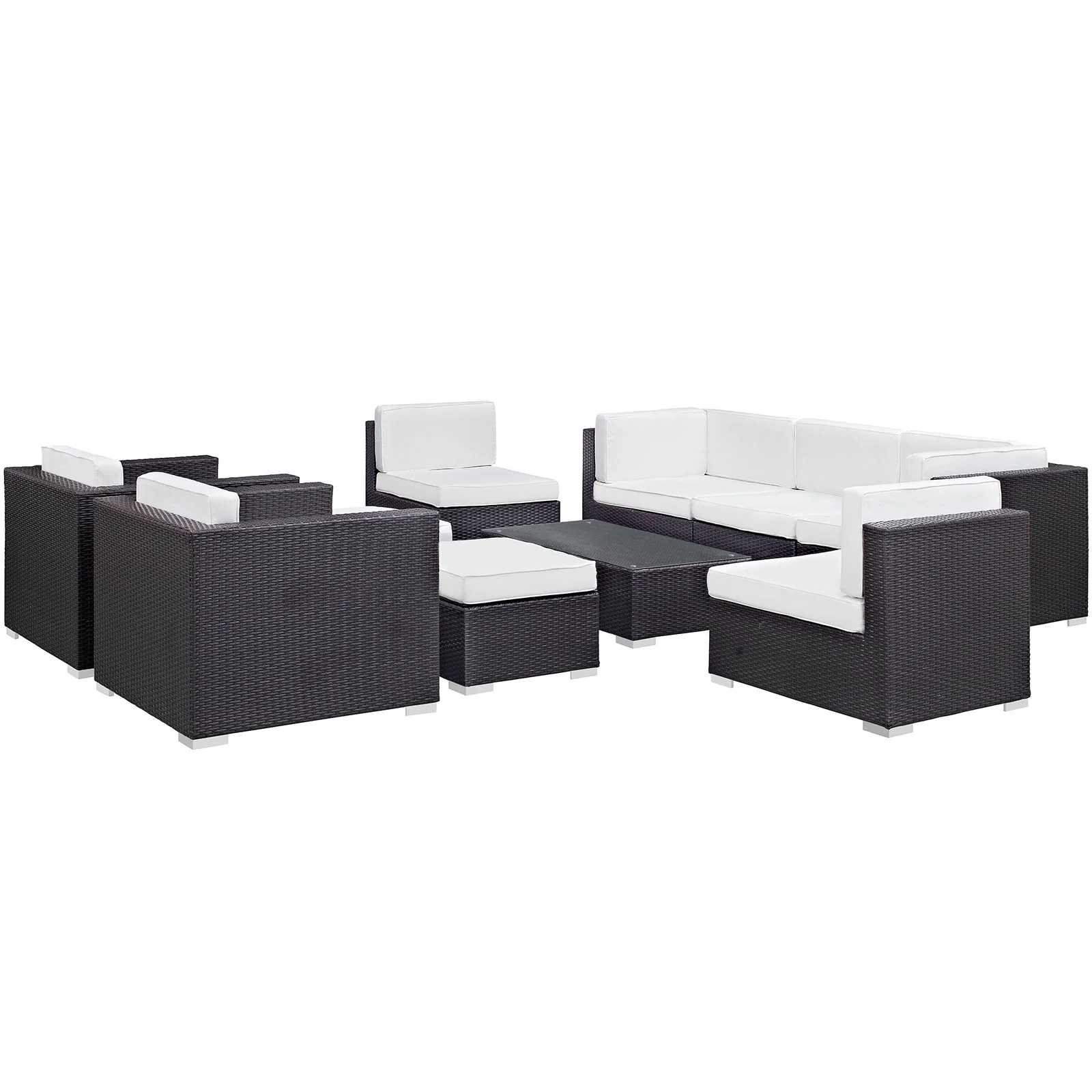 Avia 10 Piece Outdoor Patio Sectional Set By Modway - EEI-826 - Image 8