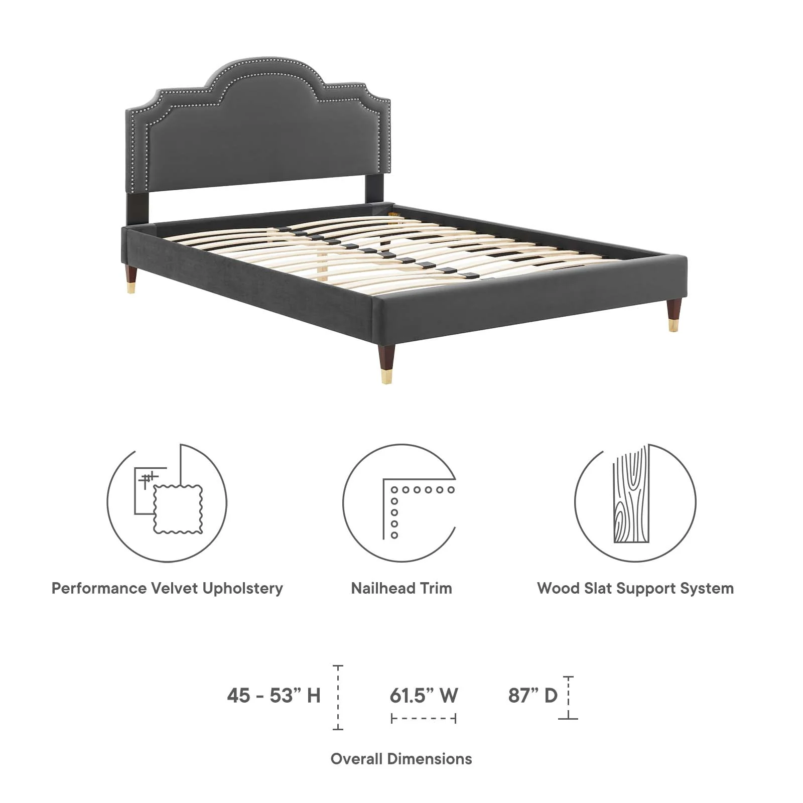 Aviana Performance Velvet Full Bed By Modway - MOD-6809 - Image 10