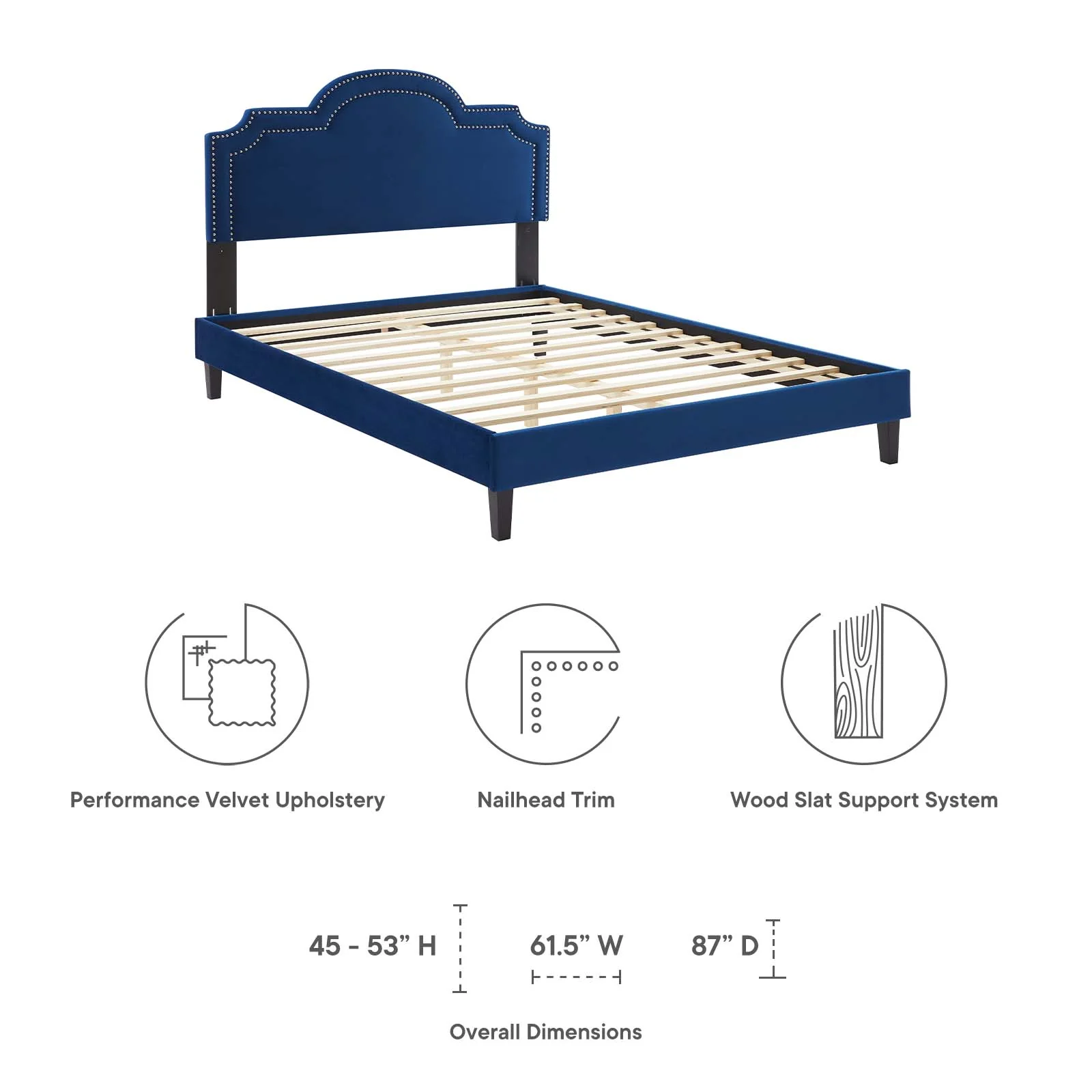 Aviana Performance Velvet Full Bed By Modway - MOD-6814 - Image 32