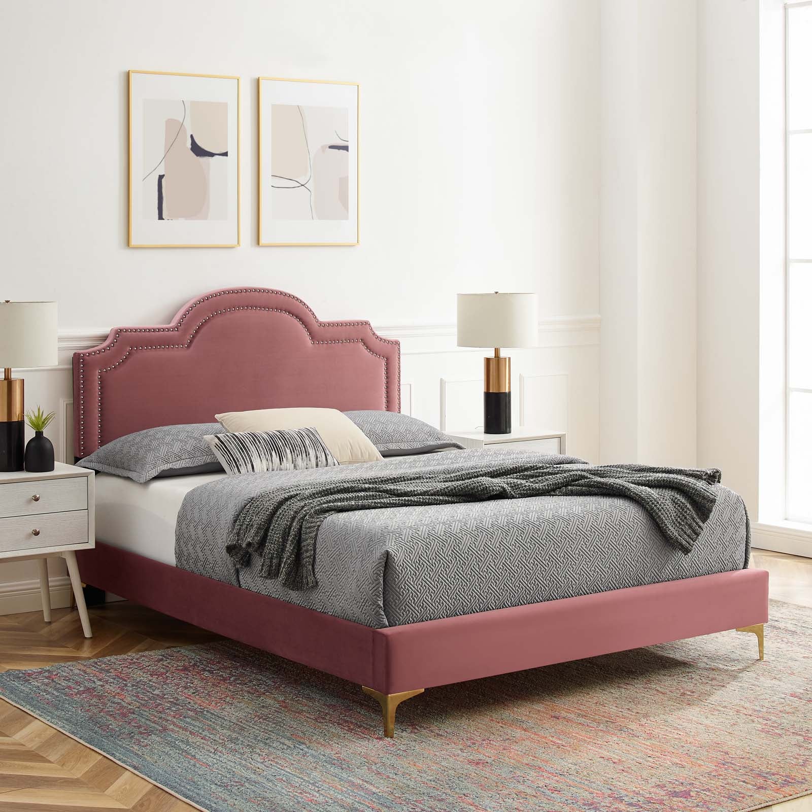 Aviana Performance Velvet King Bed By Modway - MOD-6834 - Image 15