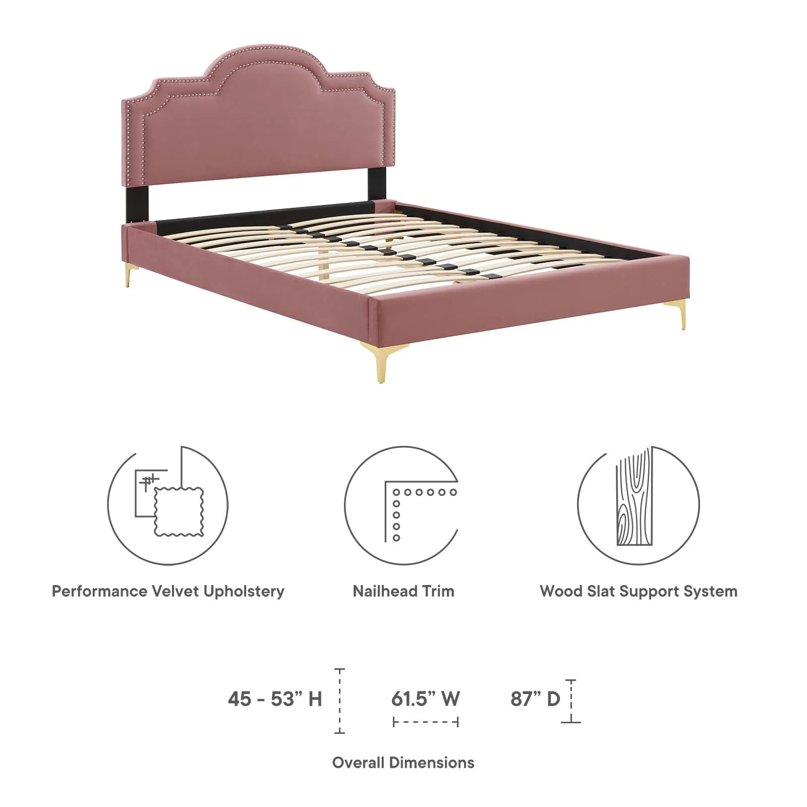 Aviana Performance Velvet King Bed By Modway - MOD-6834 - Image 21