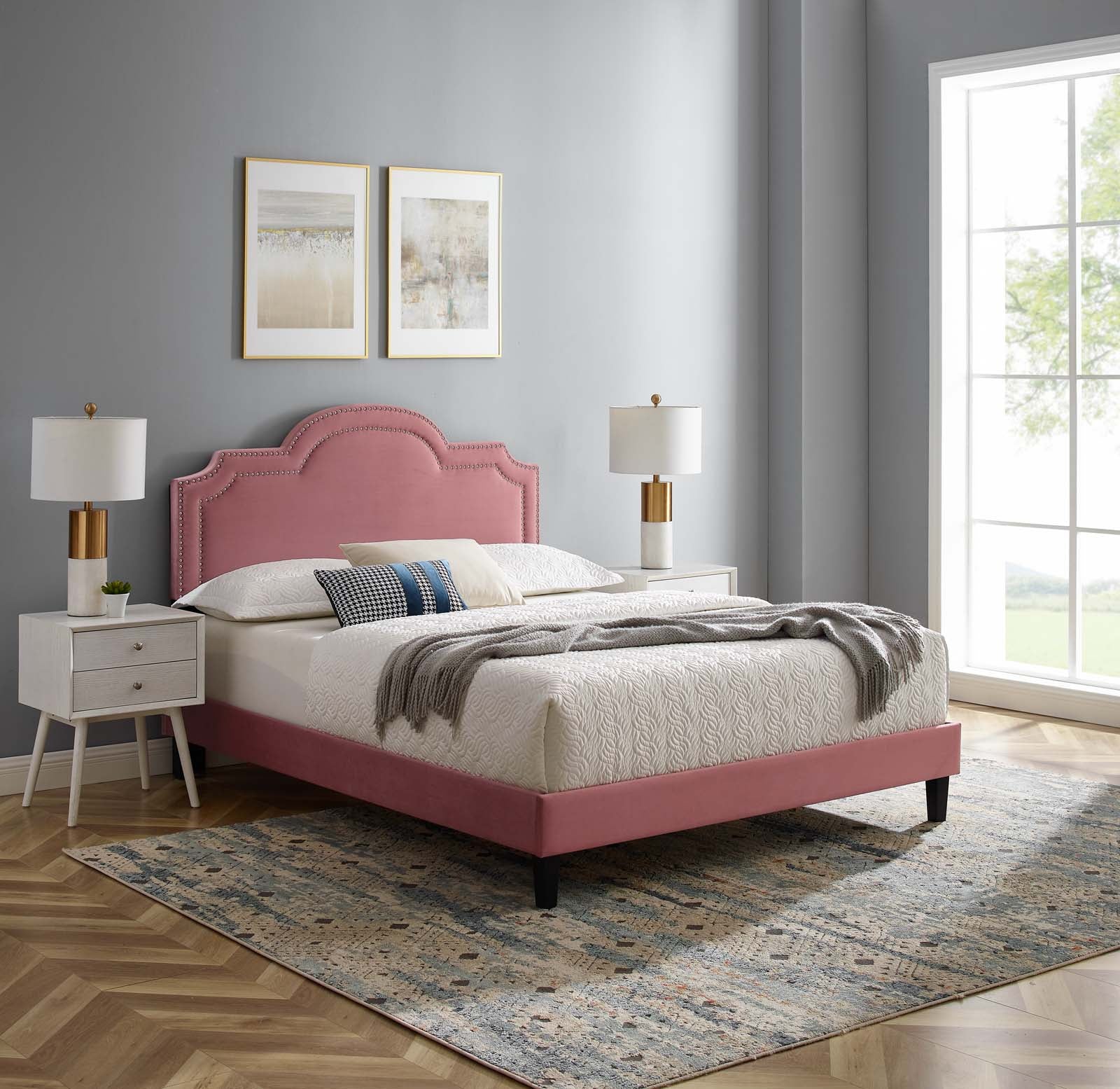 Aviana Performance Velvet King Bed By Modway - MOD-6844 - Image 15