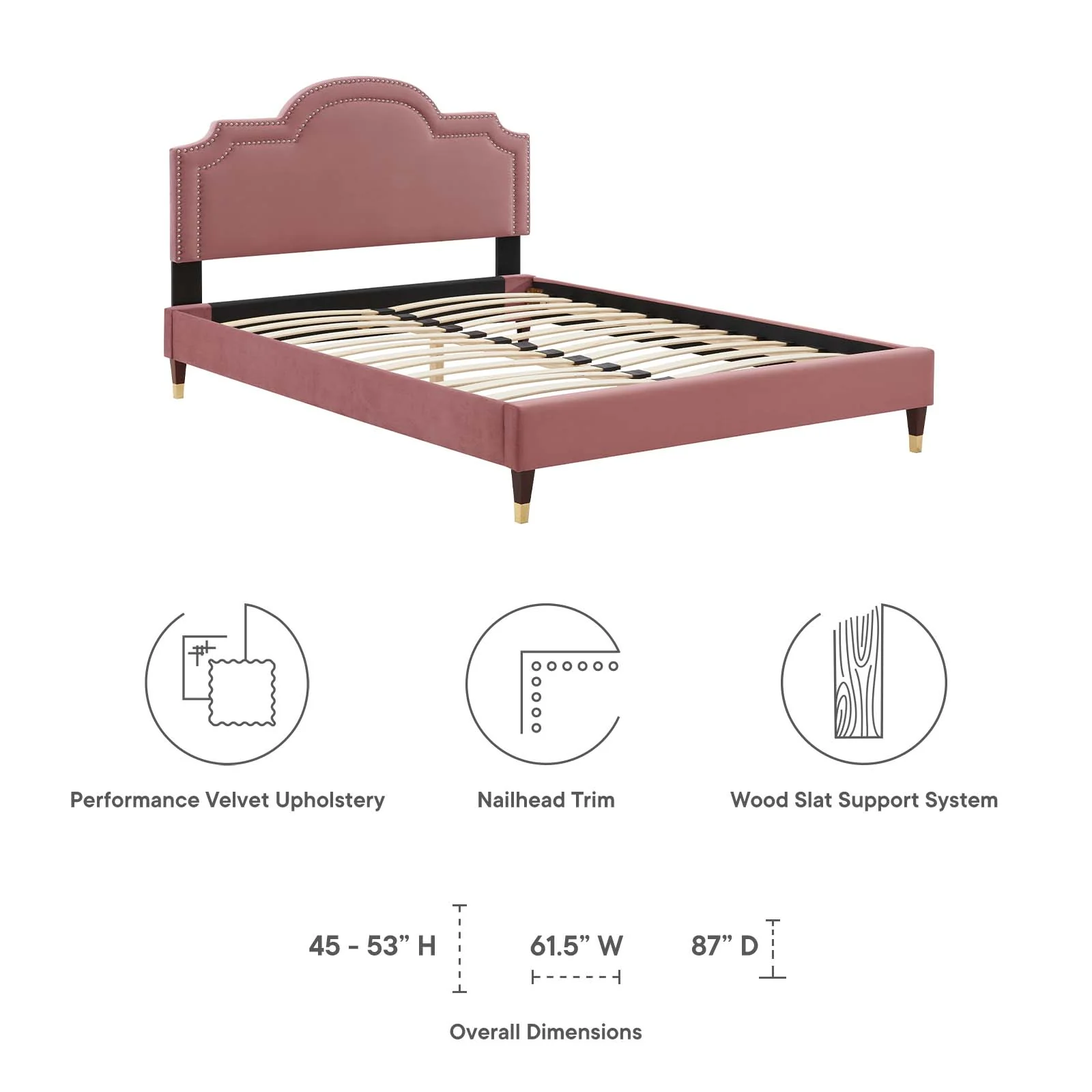 Aviana Performance Velvet Queen Bed By Modway - MOD-6824 - Image 21