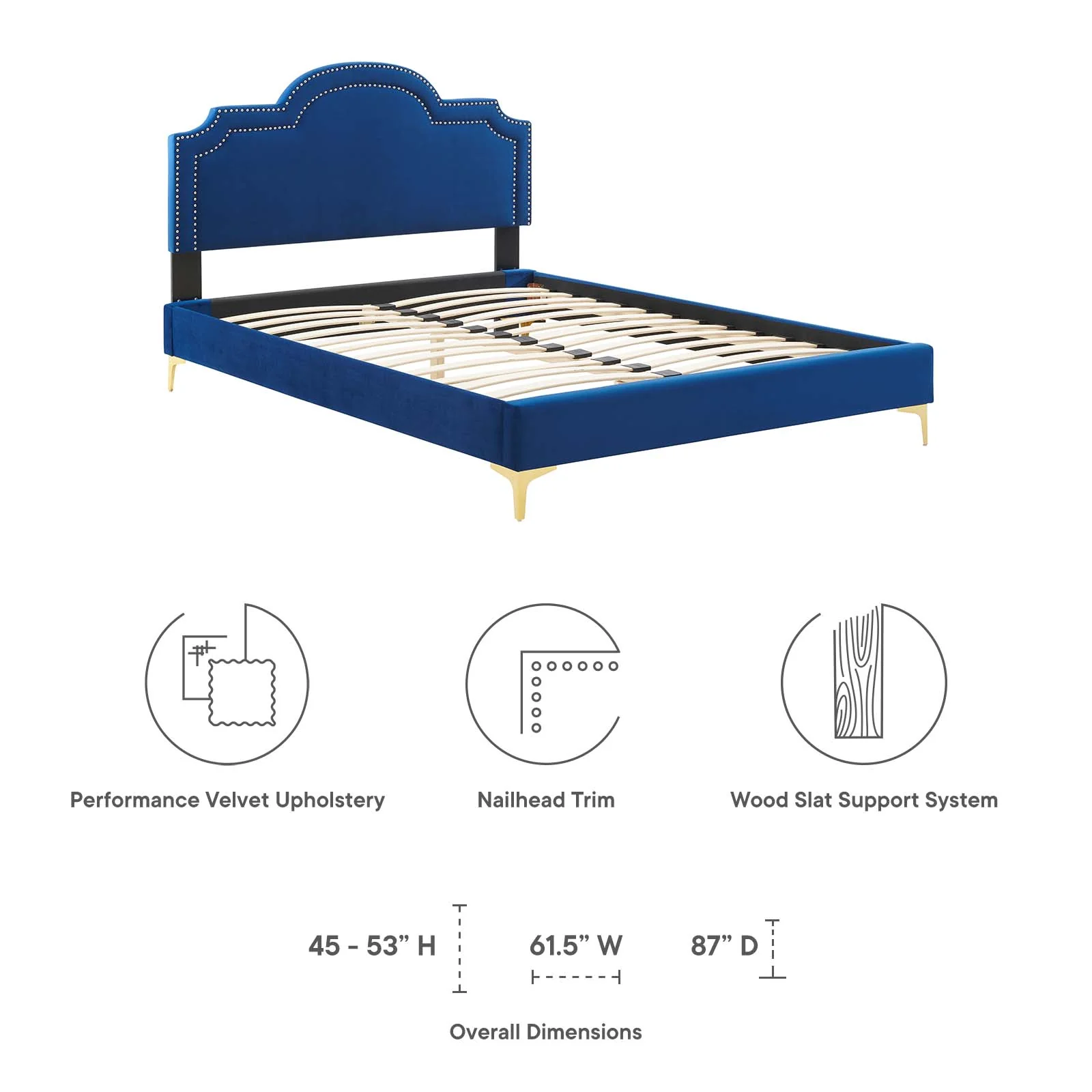 Aviana Performance Velvet Twin Bed By Modway - MOD-6789 - Image 32