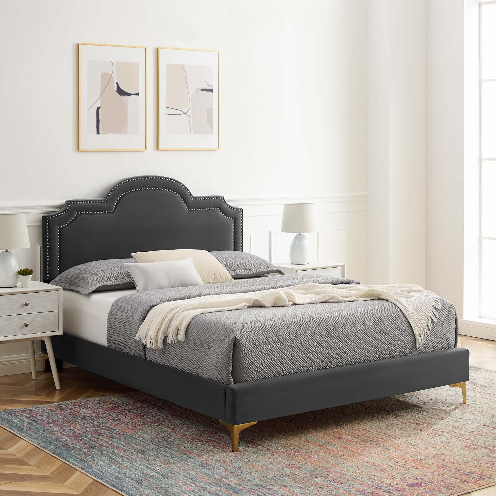 Aviana Performance Velvet Twin Bed By Modway - MOD-6789 - Image 4