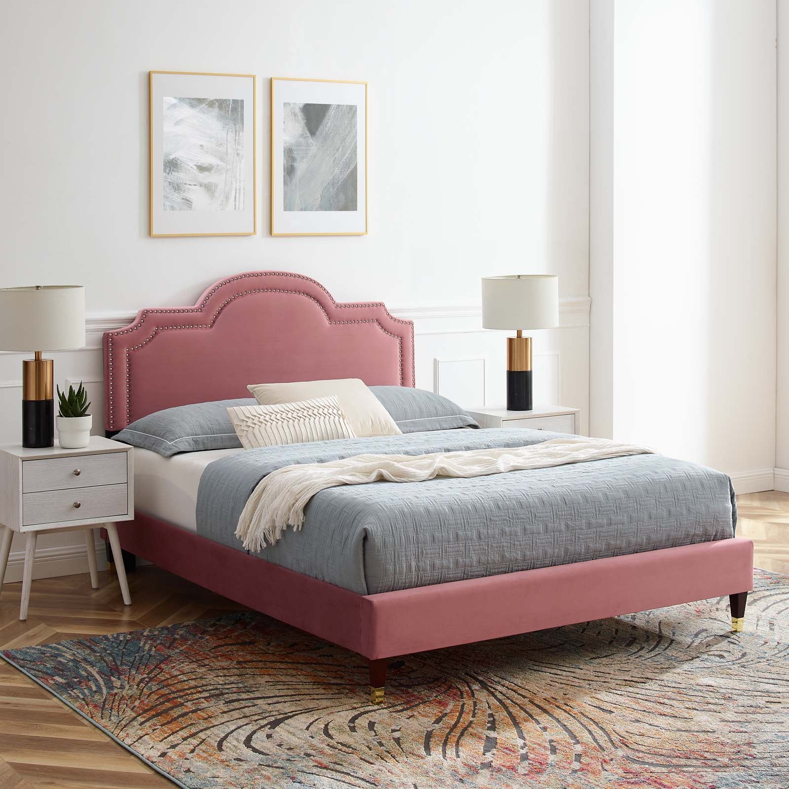 Aviana Performance Velvet Twin Bed By Modway - MOD-6794 - Image 15