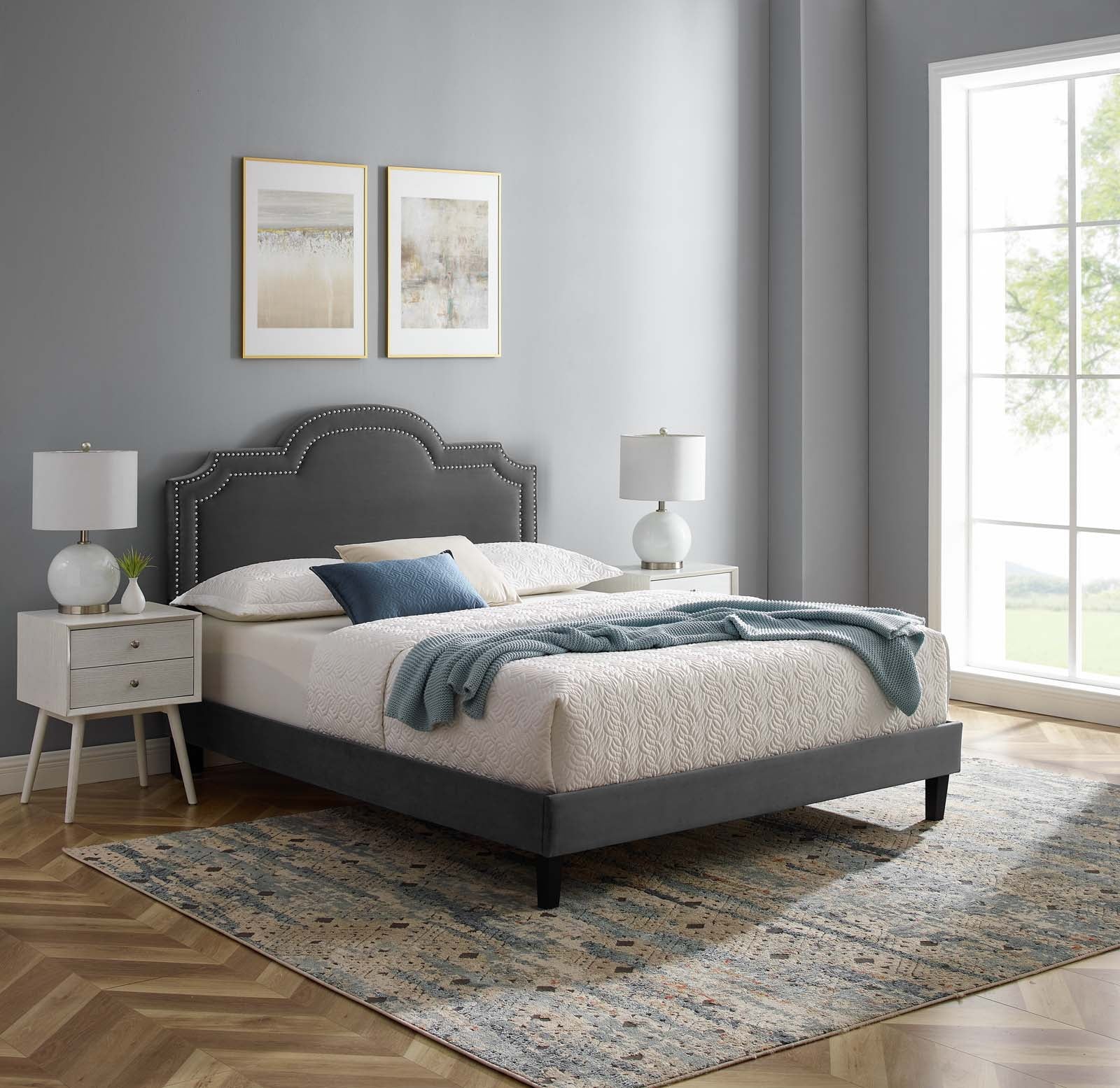 Aviana Performance Velvet Twin Bed By Modway - MOD-6799 - Image 4