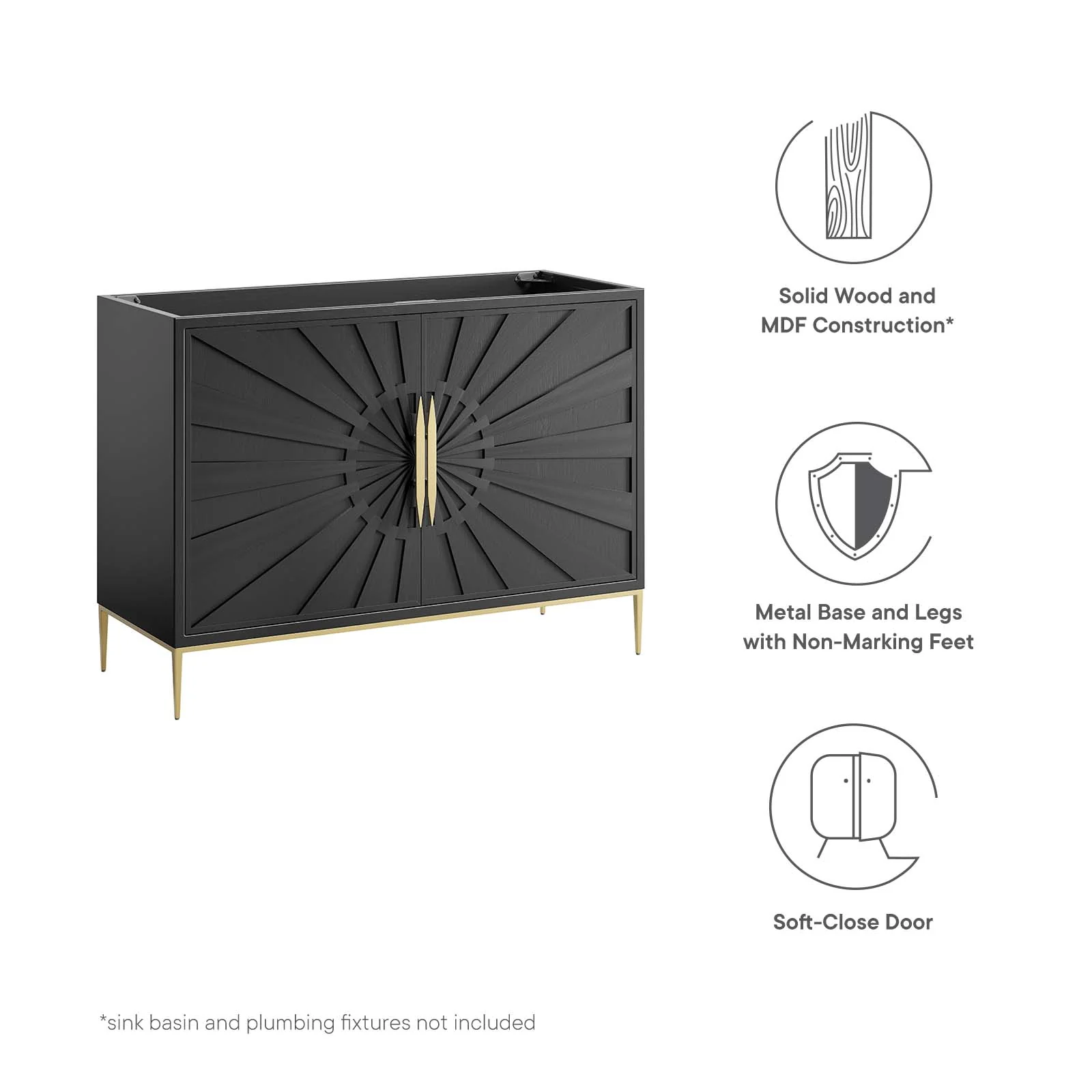 Awaken 48" Double or Single Sink Compatible (Not Included) Bathroom Vanity Cabinet By Modway - EEI-6163 - Image 7