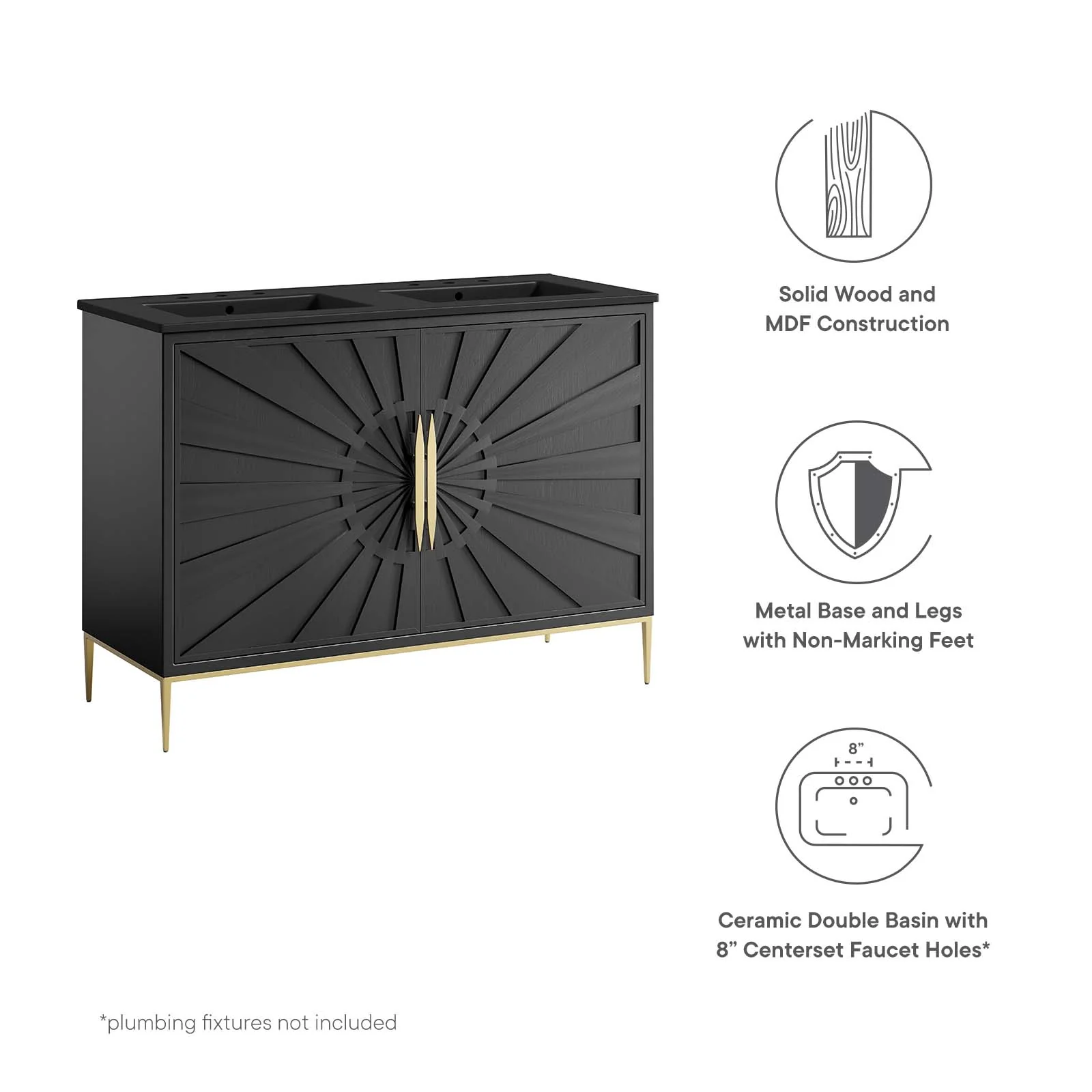 Awaken 48" Double Sink Bathroom Vanity By Modway - EEI-6307 - Image 10