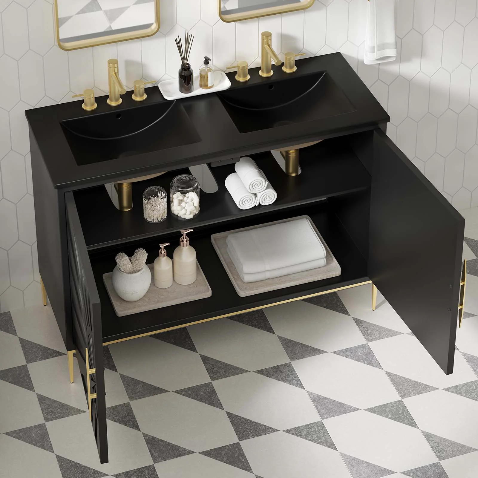 Awaken 48" Double Sink Bathroom Vanity By Modway - EEI-6307 - Image 3