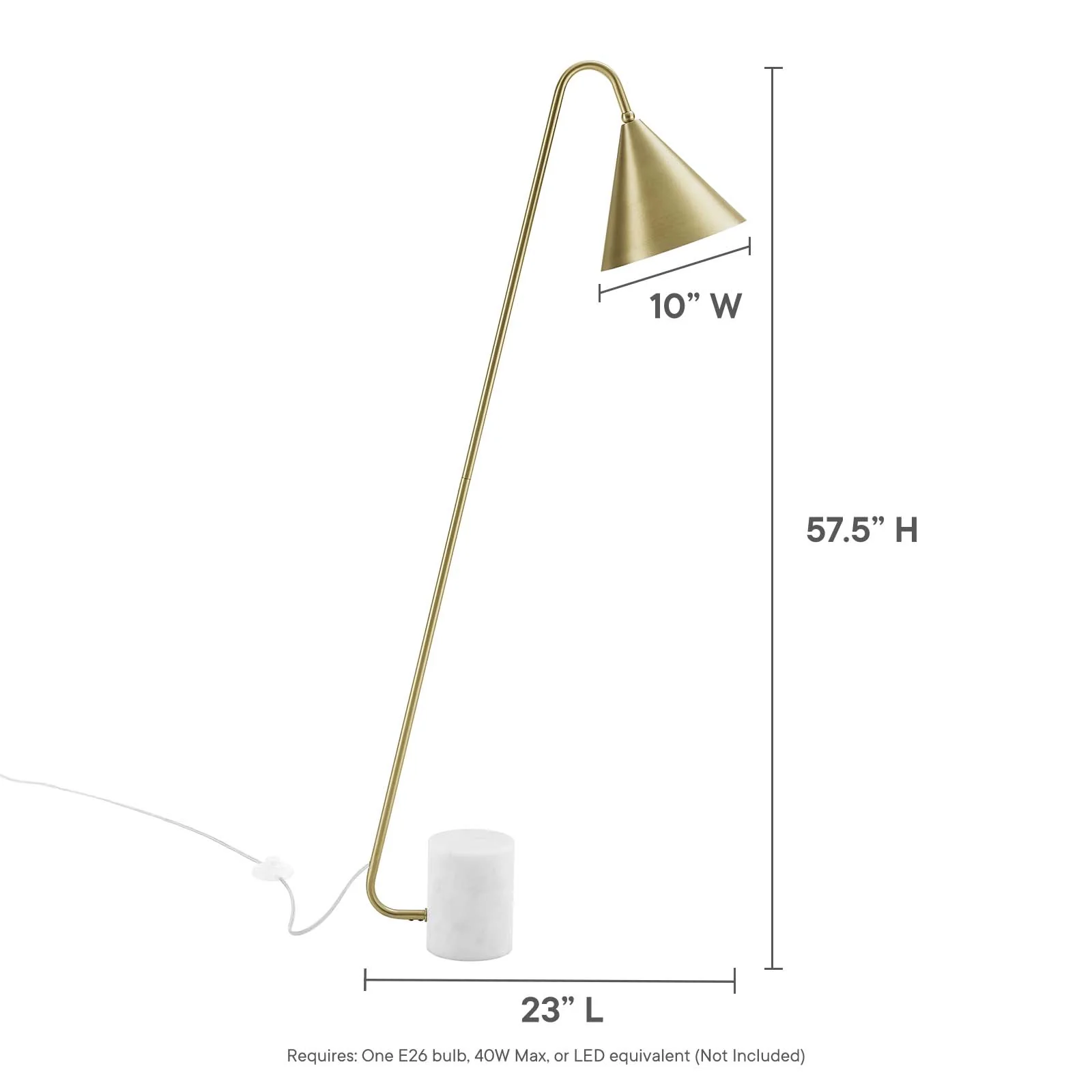 Ayla Marble Base Floor Lamp By Modway - EEI-6531 - Image 17