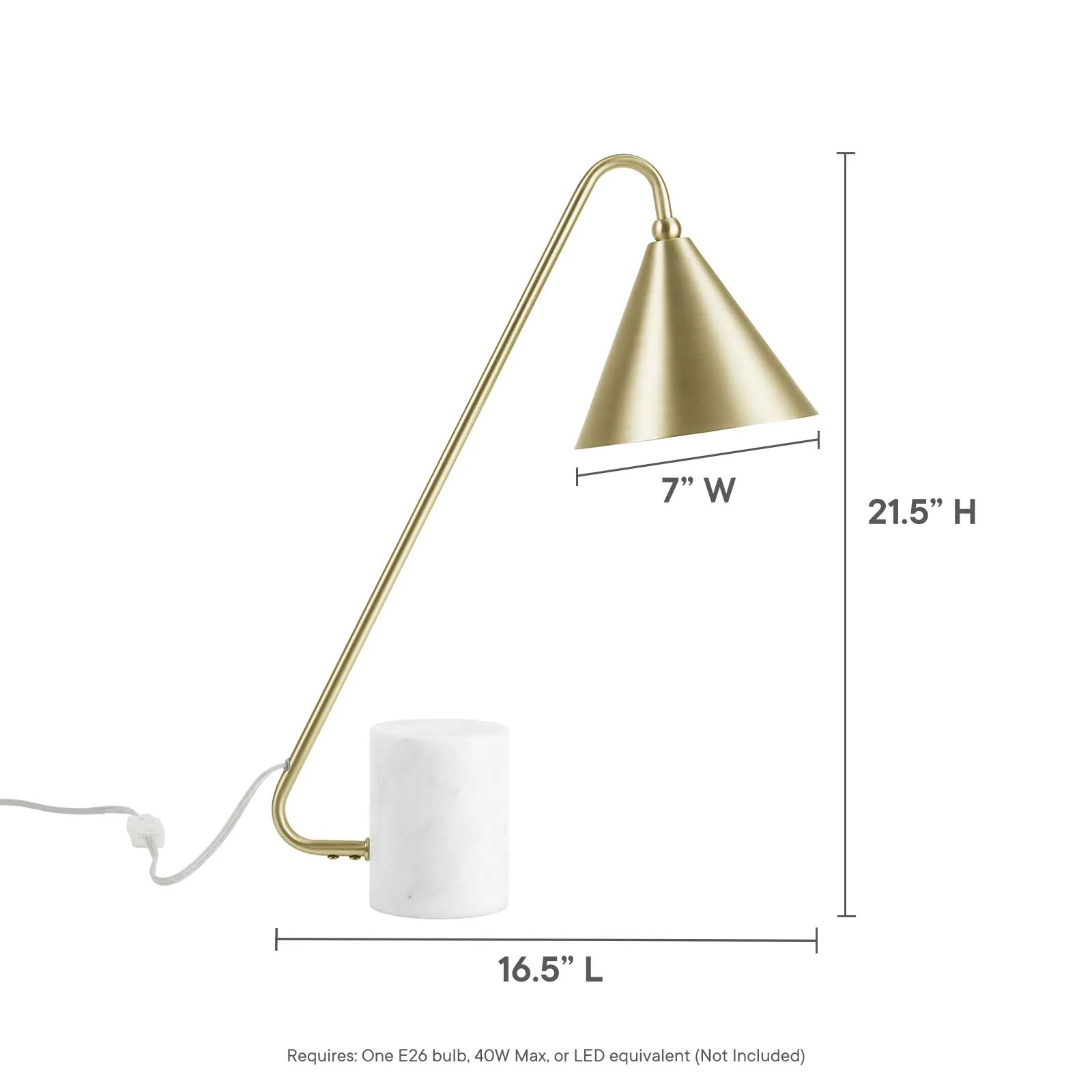 Ayla Marble Base Table Lamp By Modway - EEI-6530 - Image 17