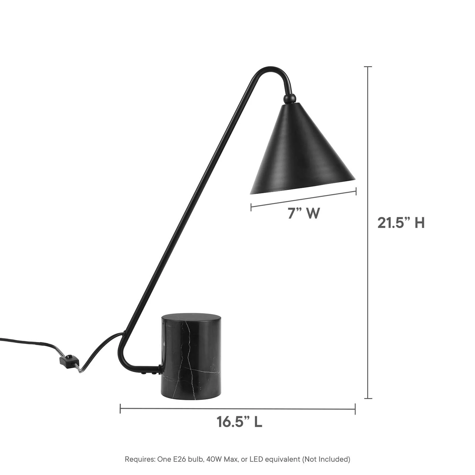 Ayla Marble Base Table Lamp By Modway - EEI-6530 - Image 9