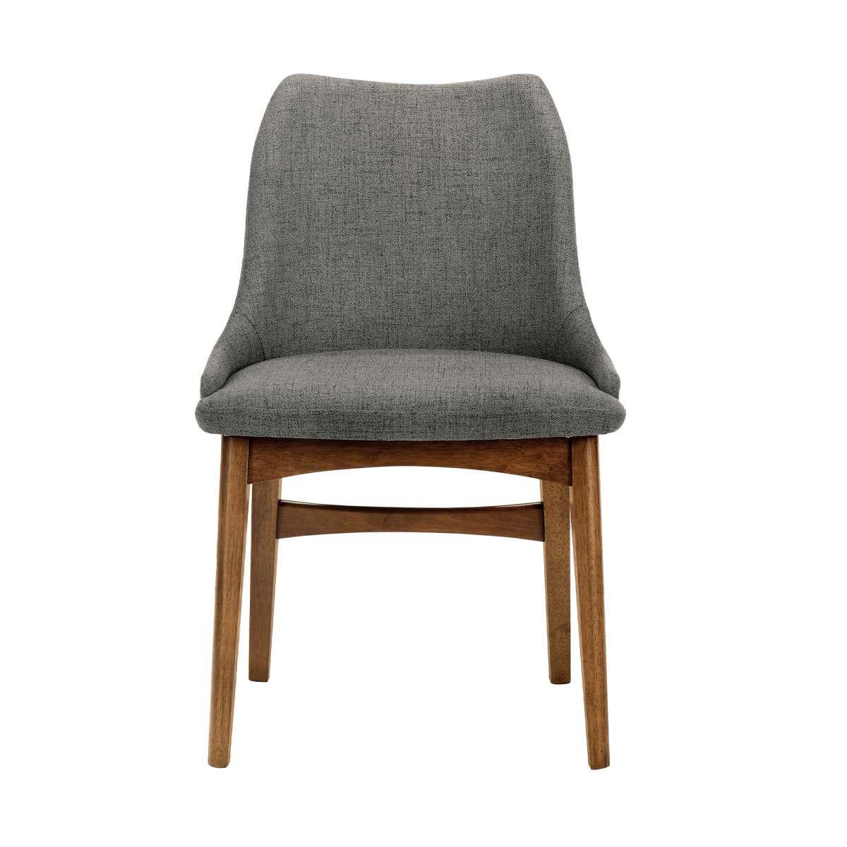 Azalea Blue Fabric and Walnut Wood Dining Side Chairs - Set of 2 By Armen Living - Image 12