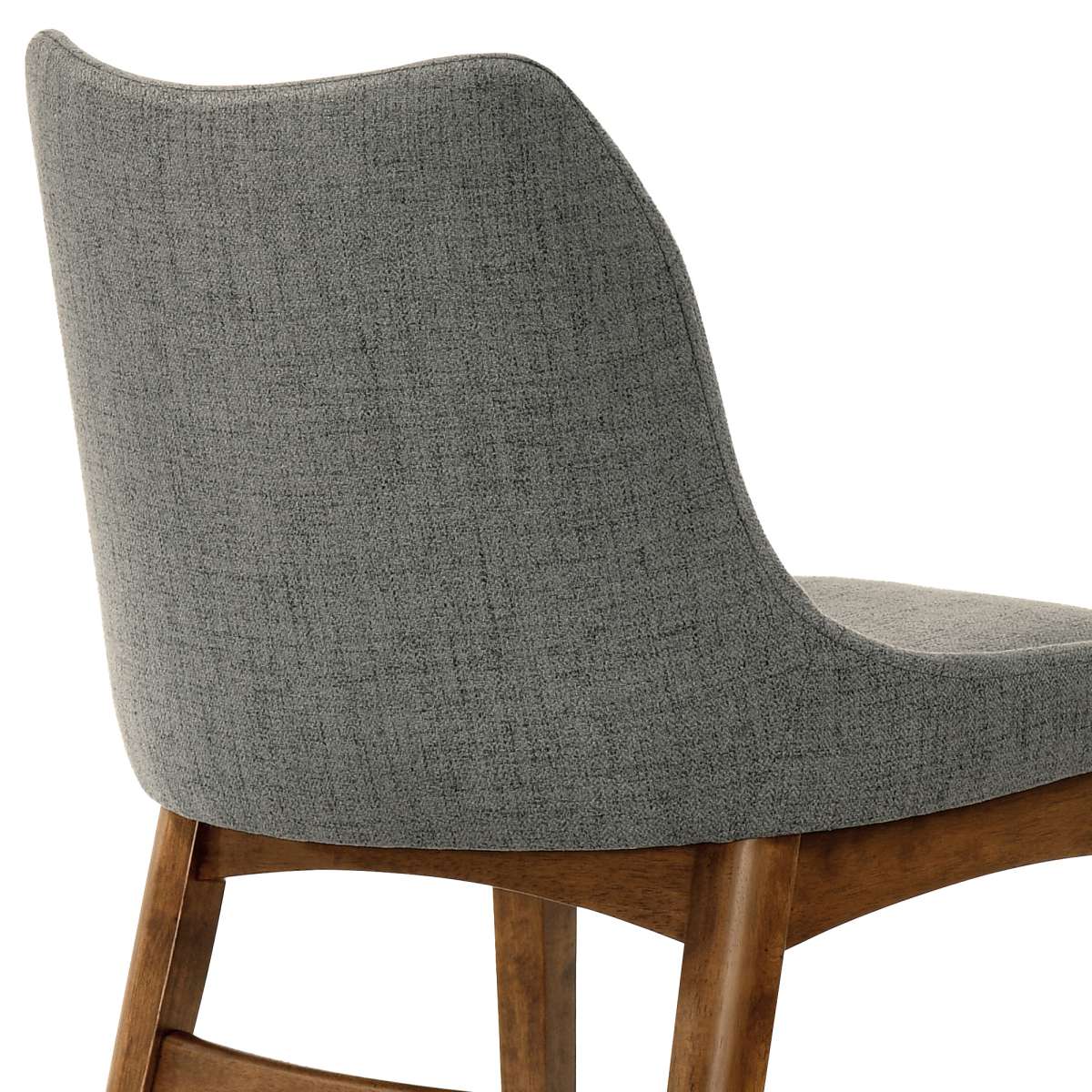 Azalea Blue Fabric and Walnut Wood Dining Side Chairs - Set of 2 By Armen Living - Image 15