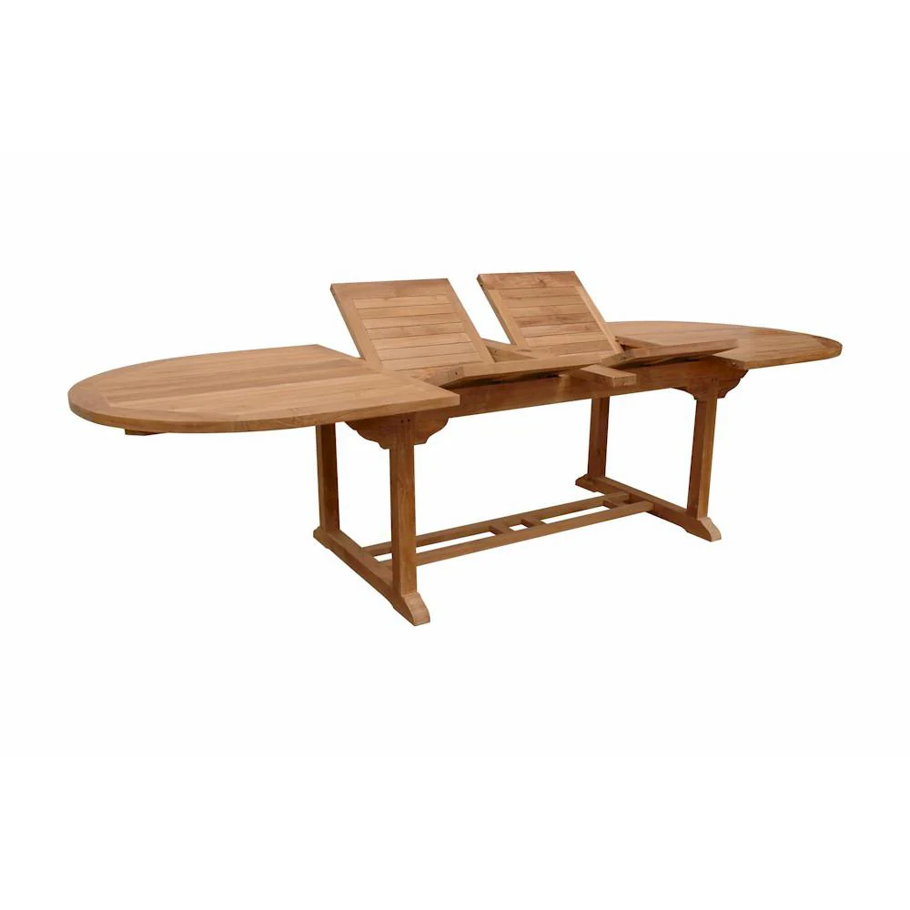 Bahama 117" Oval Extension Table W/ Double Extensions By Anderson Teak - Image 2