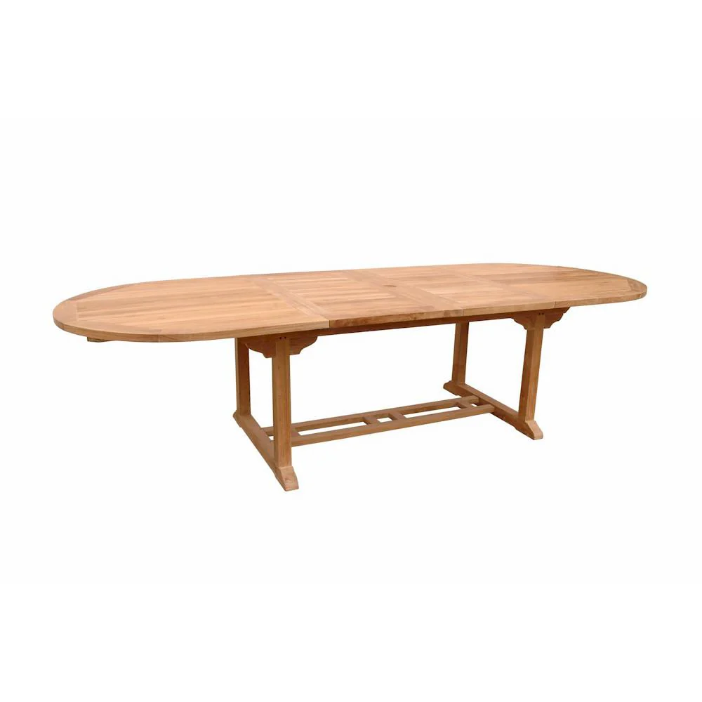 Bahama 117" Oval Extension Table W/ Double Extensions By Anderson Teak - Image 3