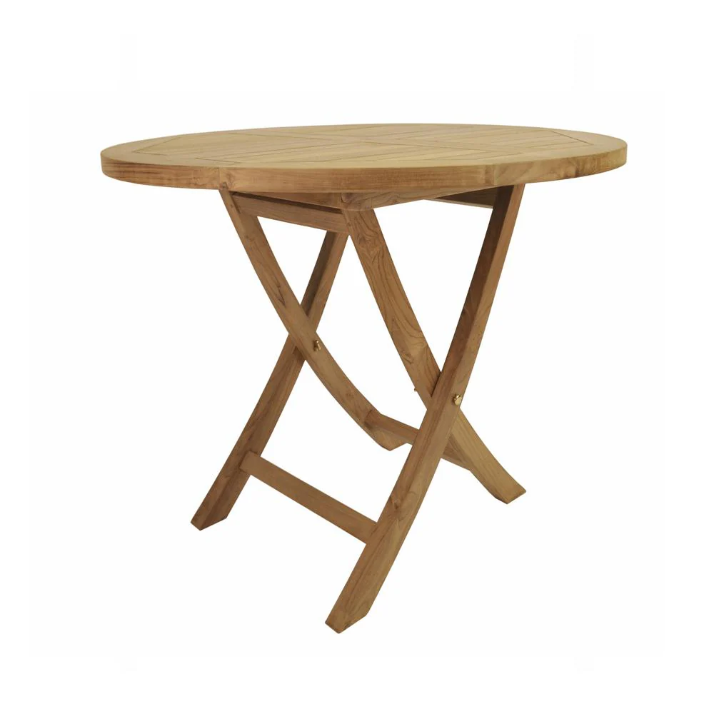 Bahama 35" Round Bistro Folding Table By Anderson Teak - Image 4