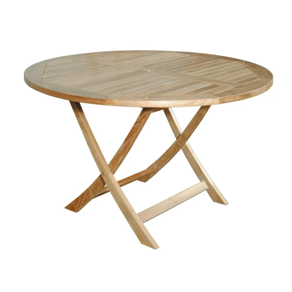 Bahama 47" Round Folding Table By Anderson Teak - Image 2