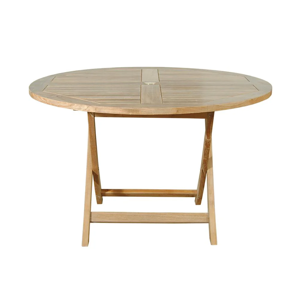 Bahama 47" Round Folding Table By Anderson Teak - Image 3