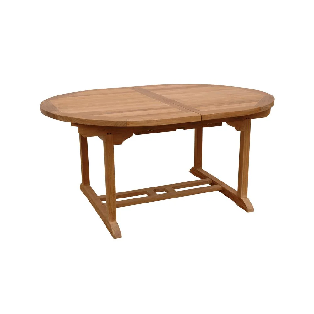 Bahama 87" Oval Extension Table Extra Thick Wood By Anderson Teak - Image 2