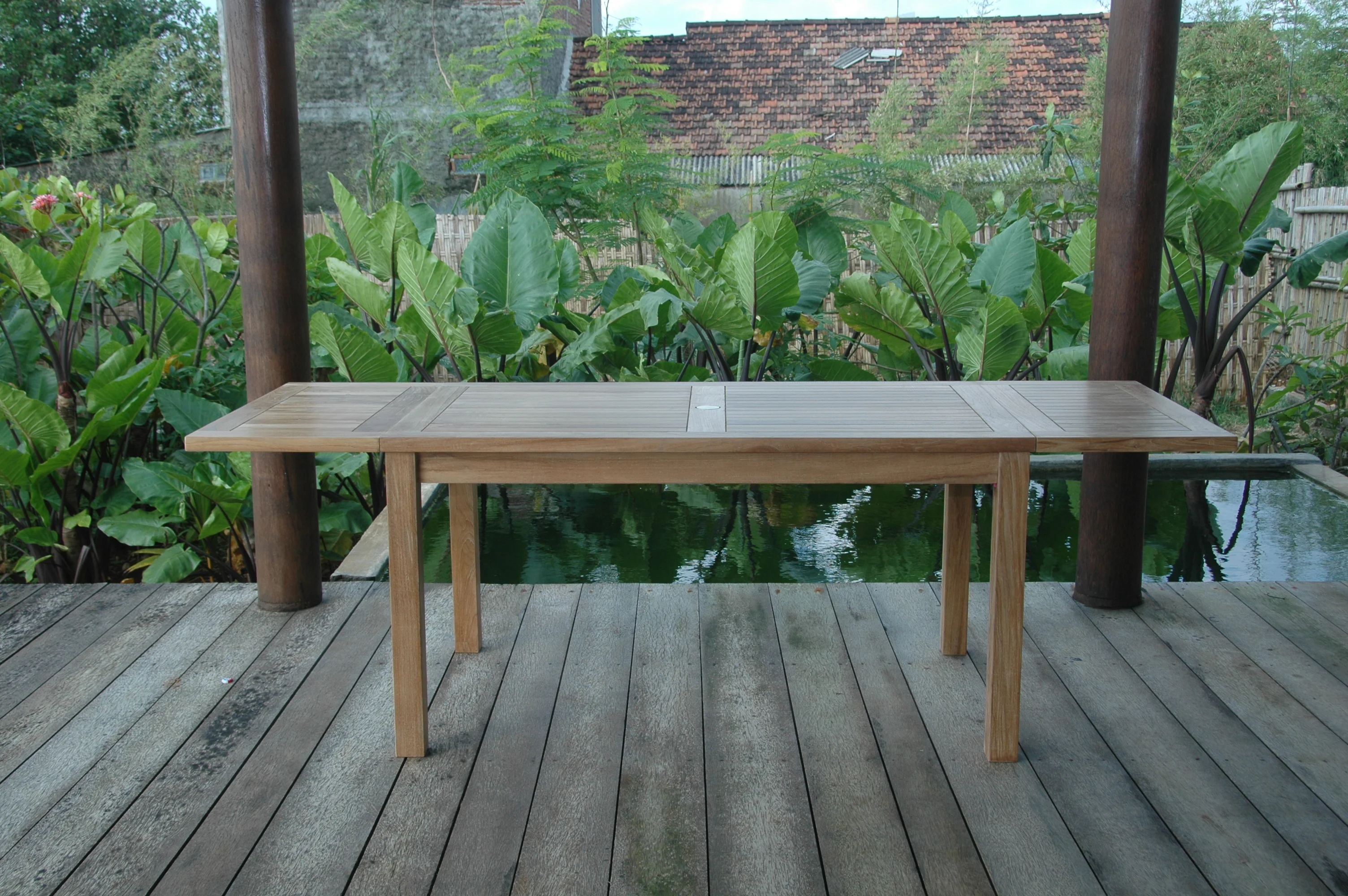 Bahama 95" Rectangular Table W/ Double Leaf Extensions By Anderson Teak - Image 2