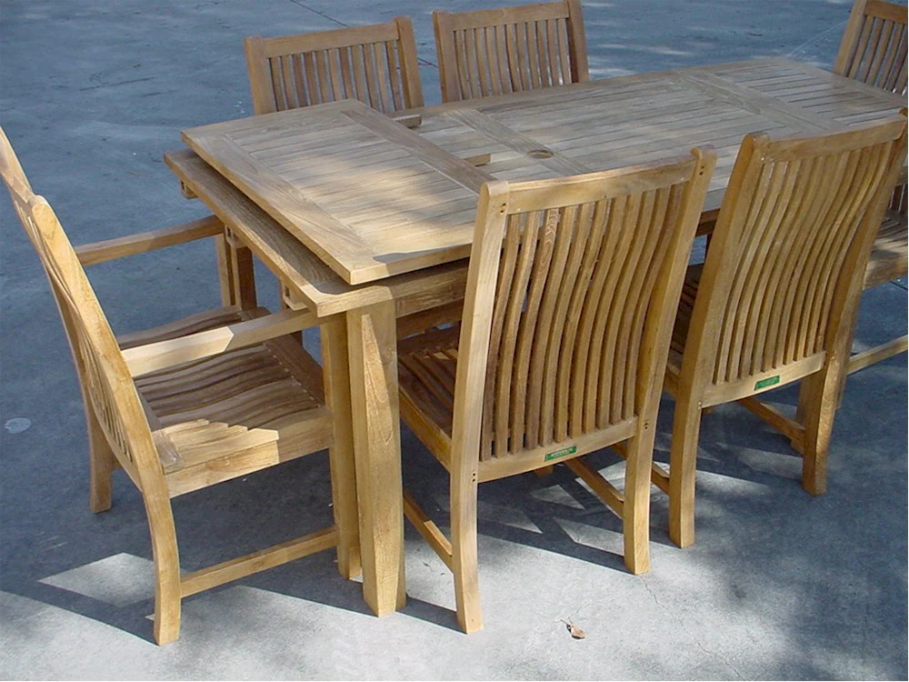 Bahama 95" Rectangular Table W/ Double Leaf Extensions By Anderson Teak - Image 3