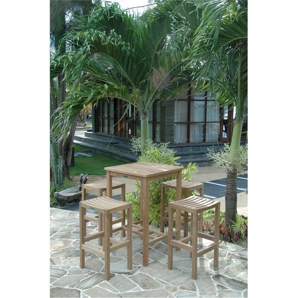 Bahama Montego 5-Pieces Square Bar Set By Anderson Teak - Image 2