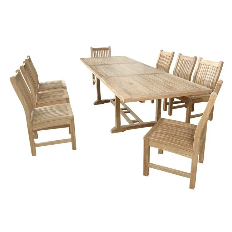 Bahama Sahara 9-Pieces 10' Rectangular Dining Set By Anderson Teak - Image 2