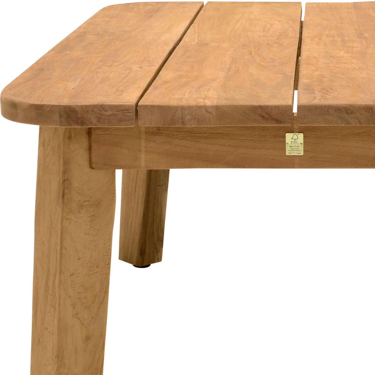 Bahamas Outdoor Rectangular Teak Wood Coffee Table By Armen Living - Image 7