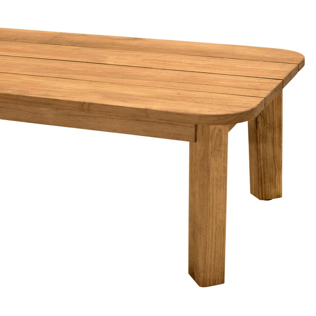 Bahamas Outdoor Rectangular Teak Wood Coffee Table By Armen Living - Image 8
