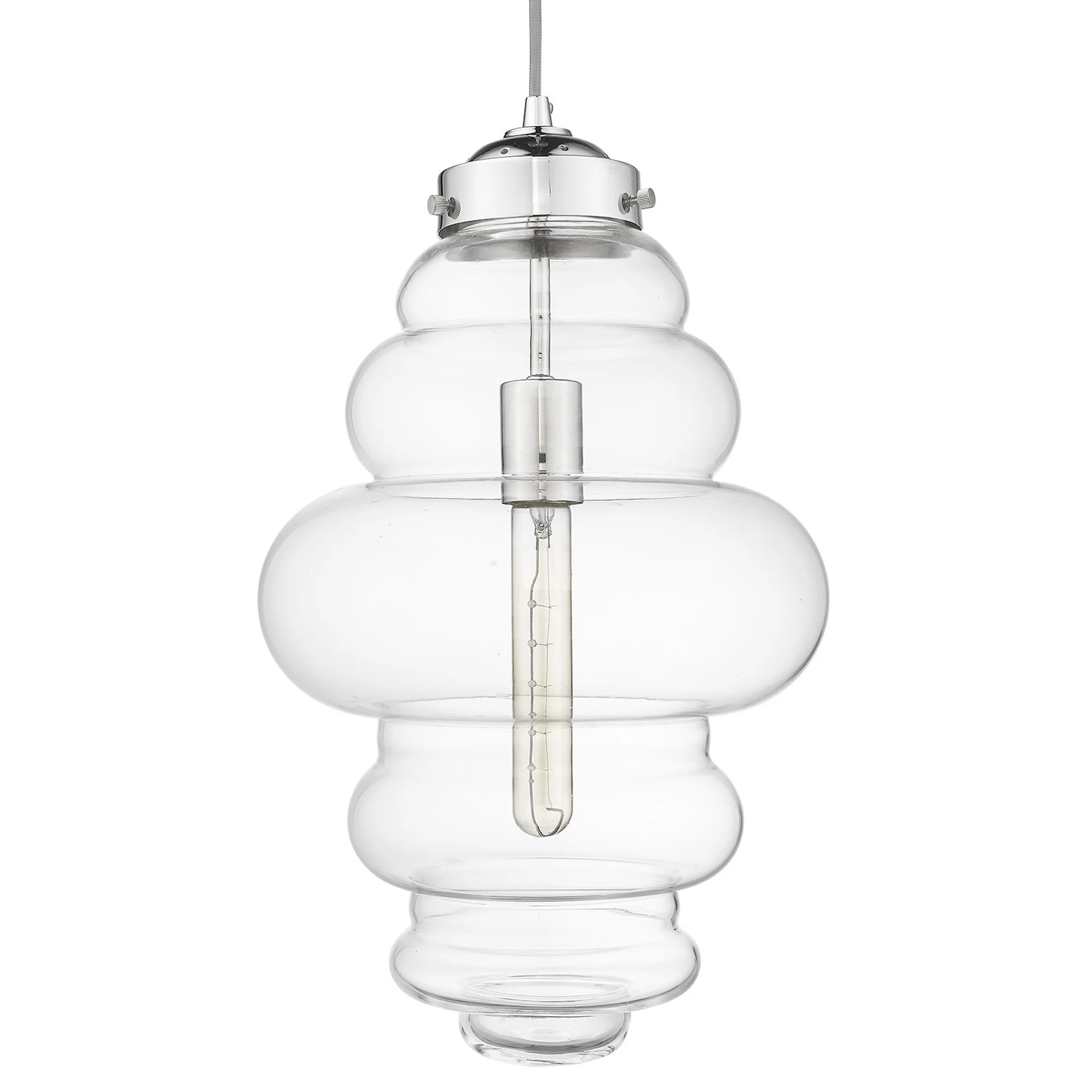 Ballina 1-Light Polished Nickel Mini-Pendant By Homeroots - 398248 - Image 3