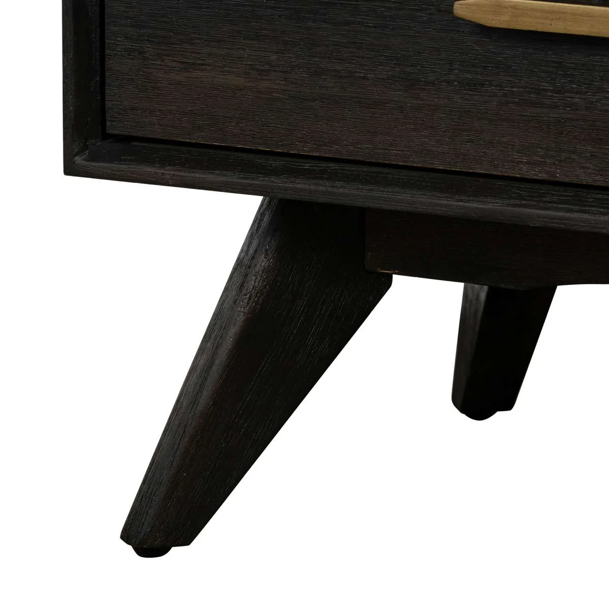 Baly 4 Piece Acacia King Loft Bedroom Set with Dresser and Nightstands By Armen Living - Image 5