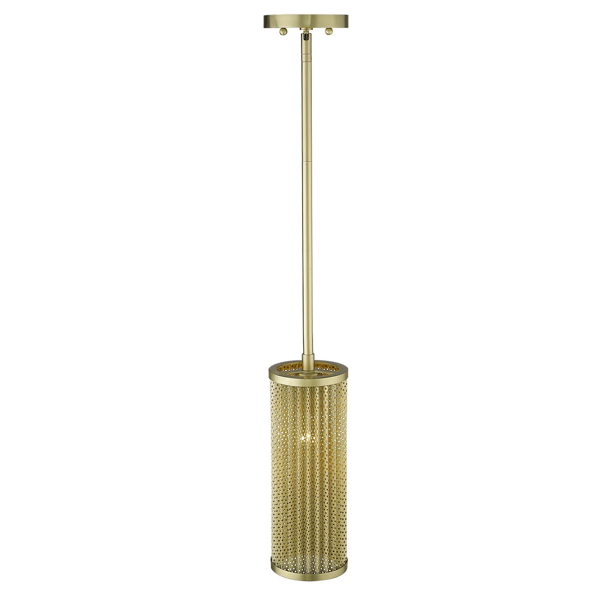 Basetti 1-Light Gold Pendant By Homeroots - Image 3